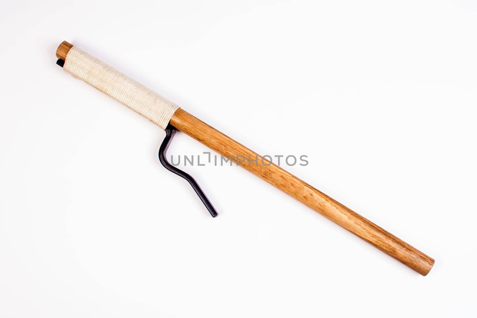 Traditional Japanese weapon isolated on white background.