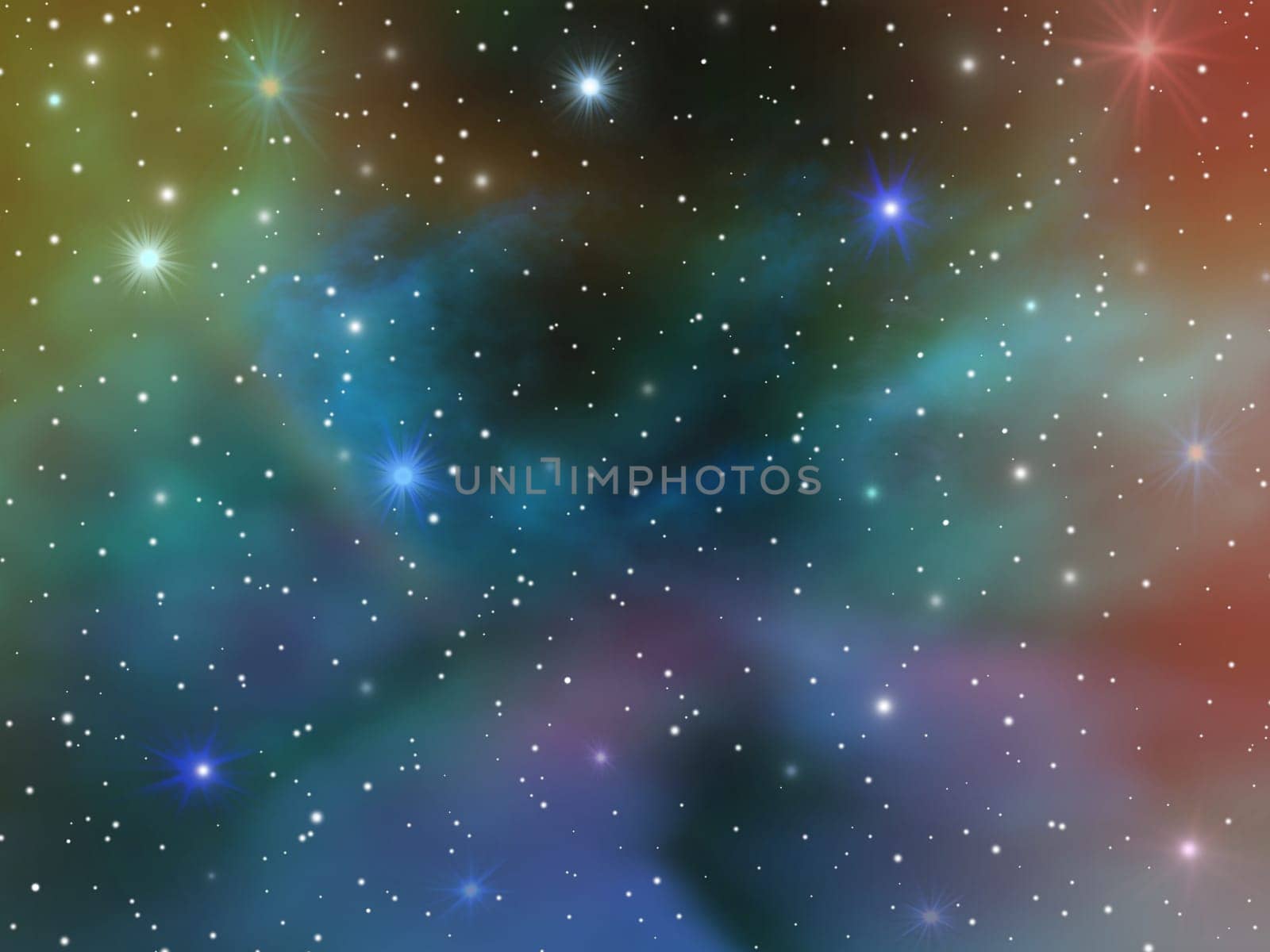Image, illustration of the beautiful immense universe.