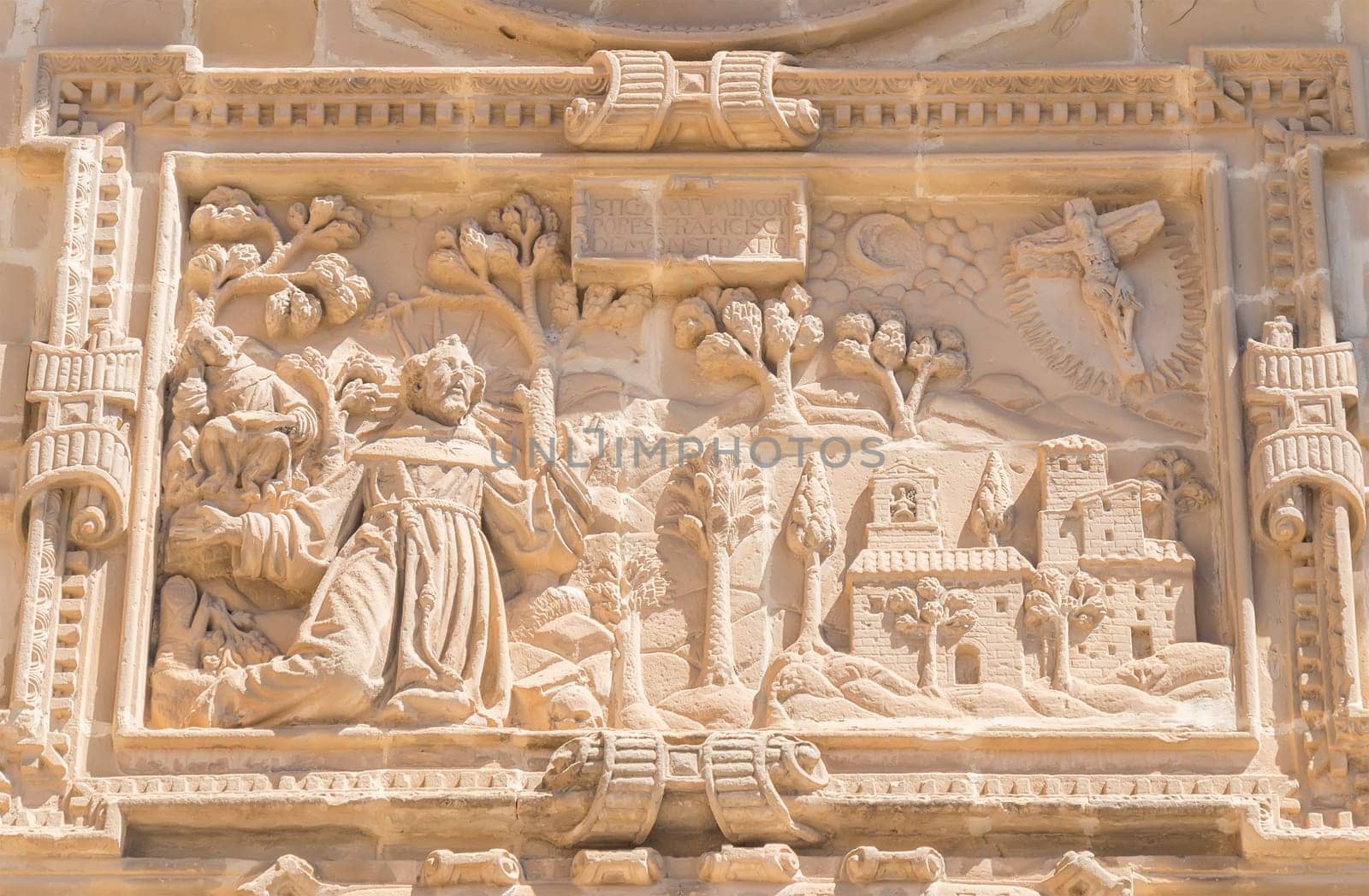 Old San Francisco Convent facade details, actually auditorium, Baeza, Spain