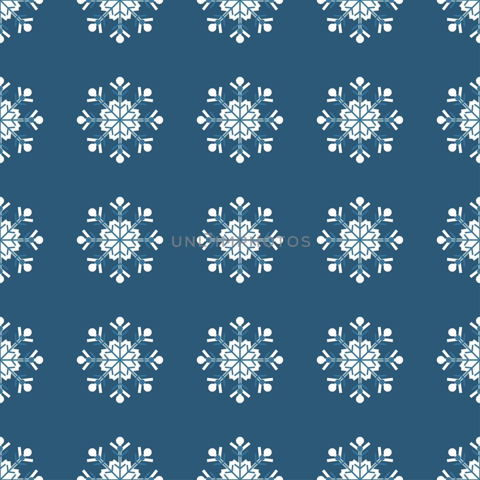Christmas snowflakes seamless background. New year vector illustration.