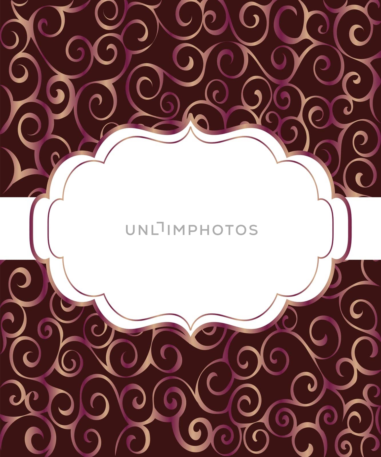 Vintage frame background invitation ornament. Vector  illustration.