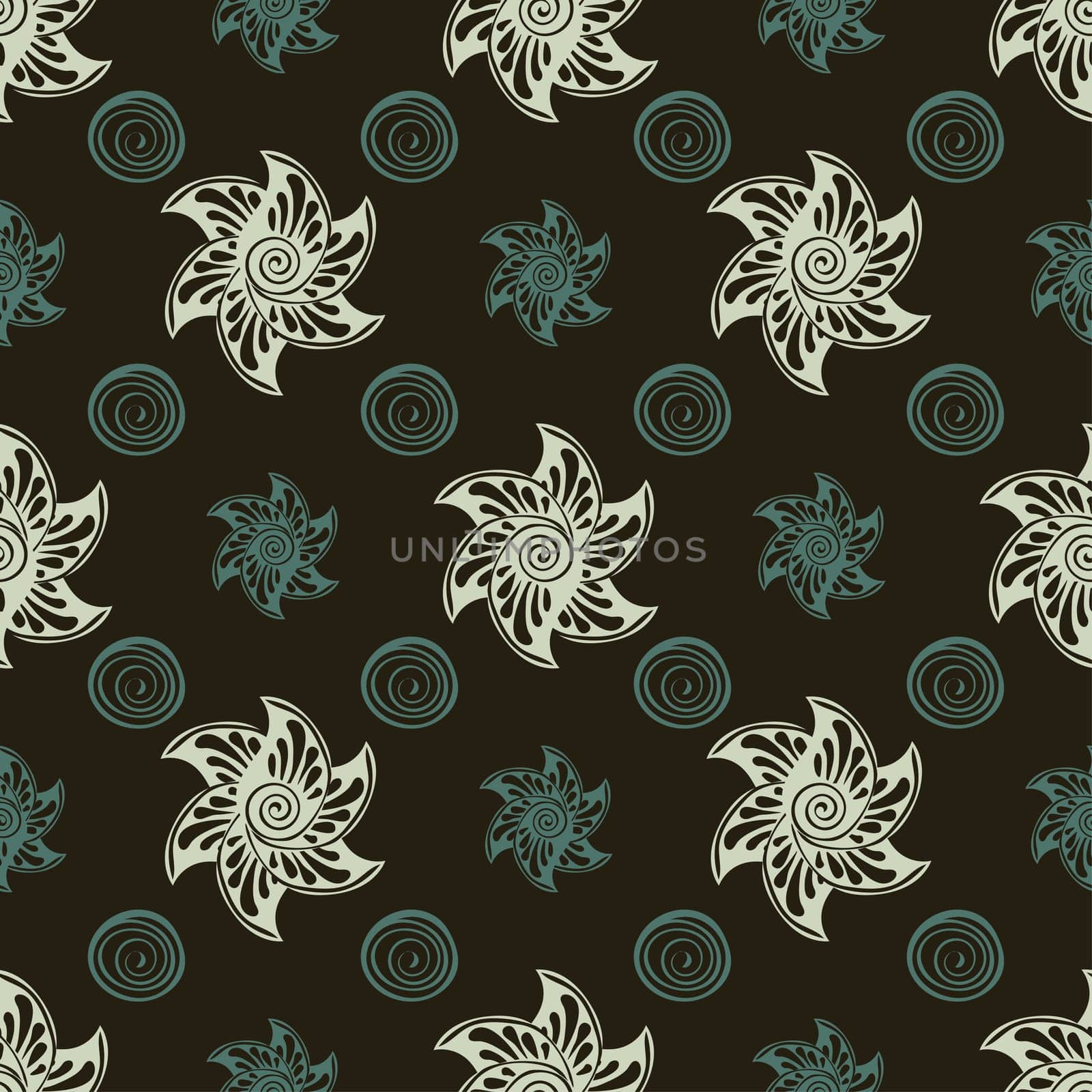 Vector Seamless pattern background. Abstract illustration hand drawn.