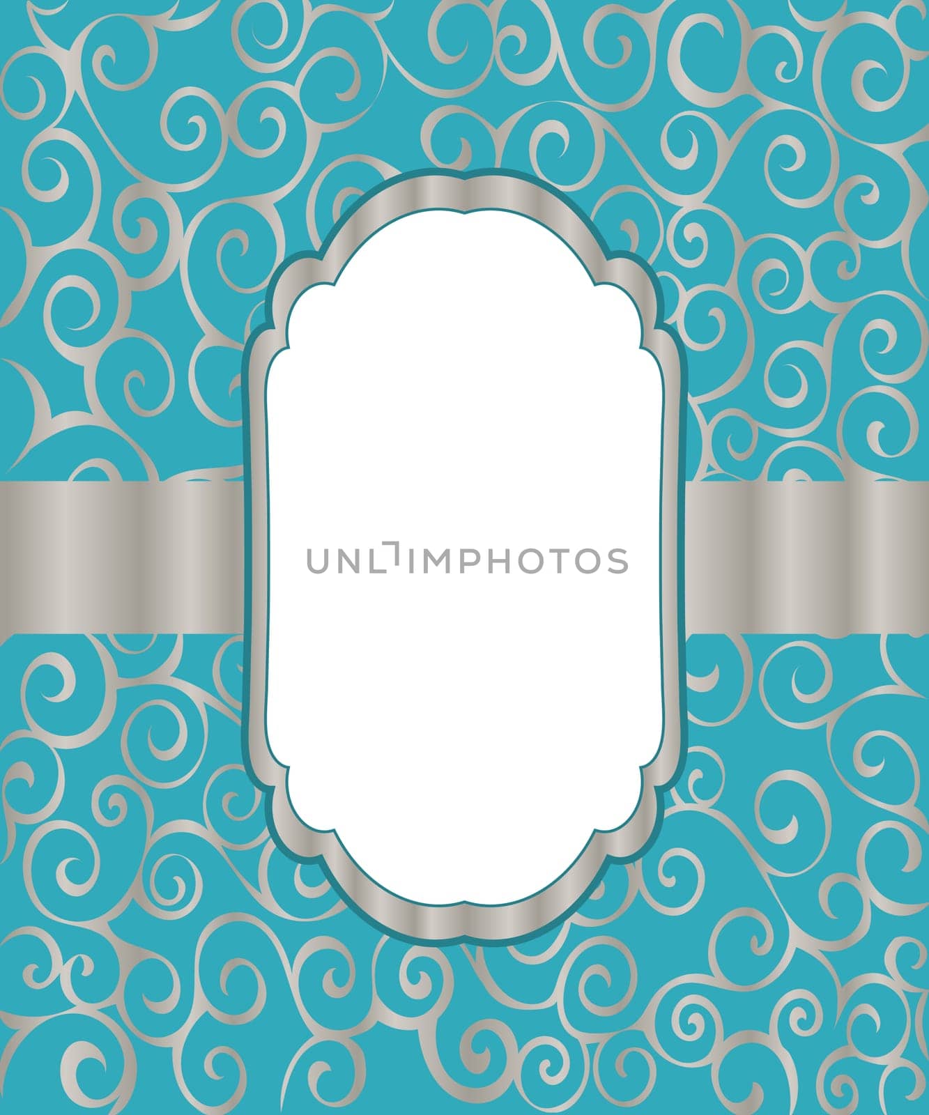 Vintage frame background invitation ornament. Vector  illustration.
