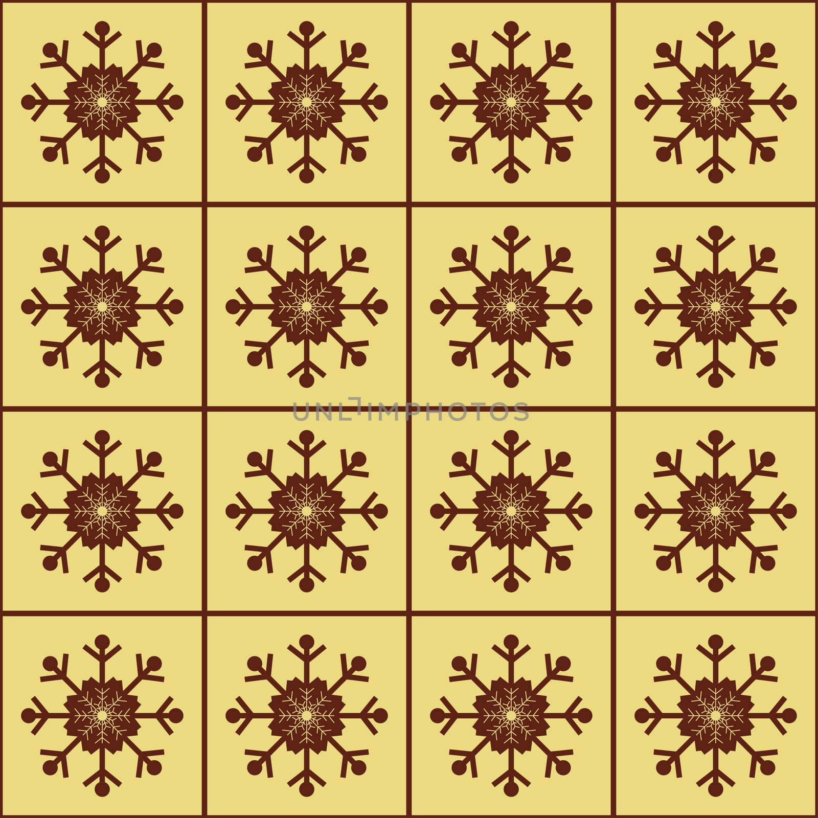 Christmas snowflakes seamless background. New year pattern vector illustration.