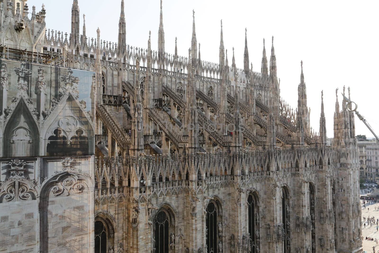 The Milan Cathedral or Duomo di Milano is the gothic cathedral church of Milan
