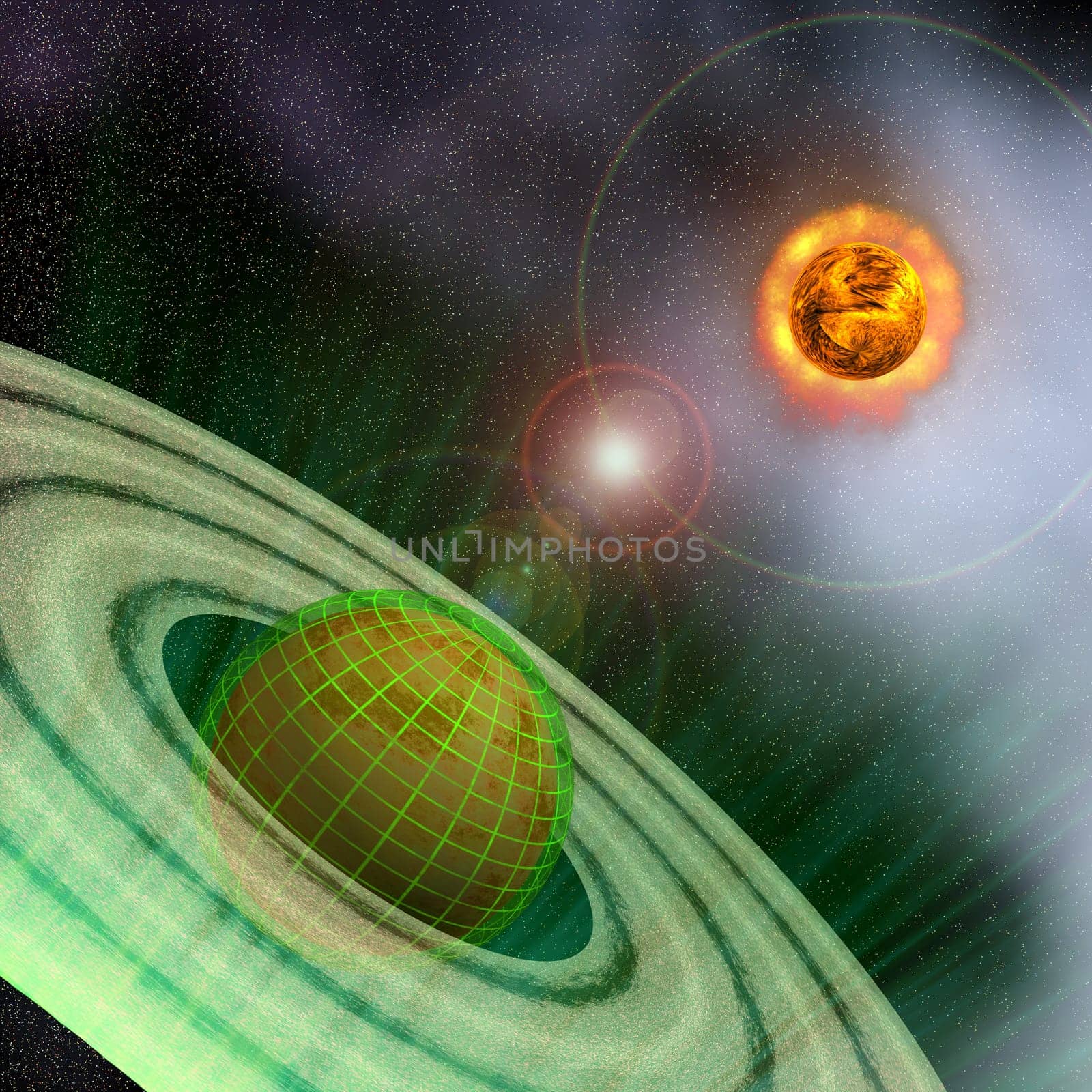 Planets of the future will have a magnetic grid surrounding them to ward off comets and asteroids.