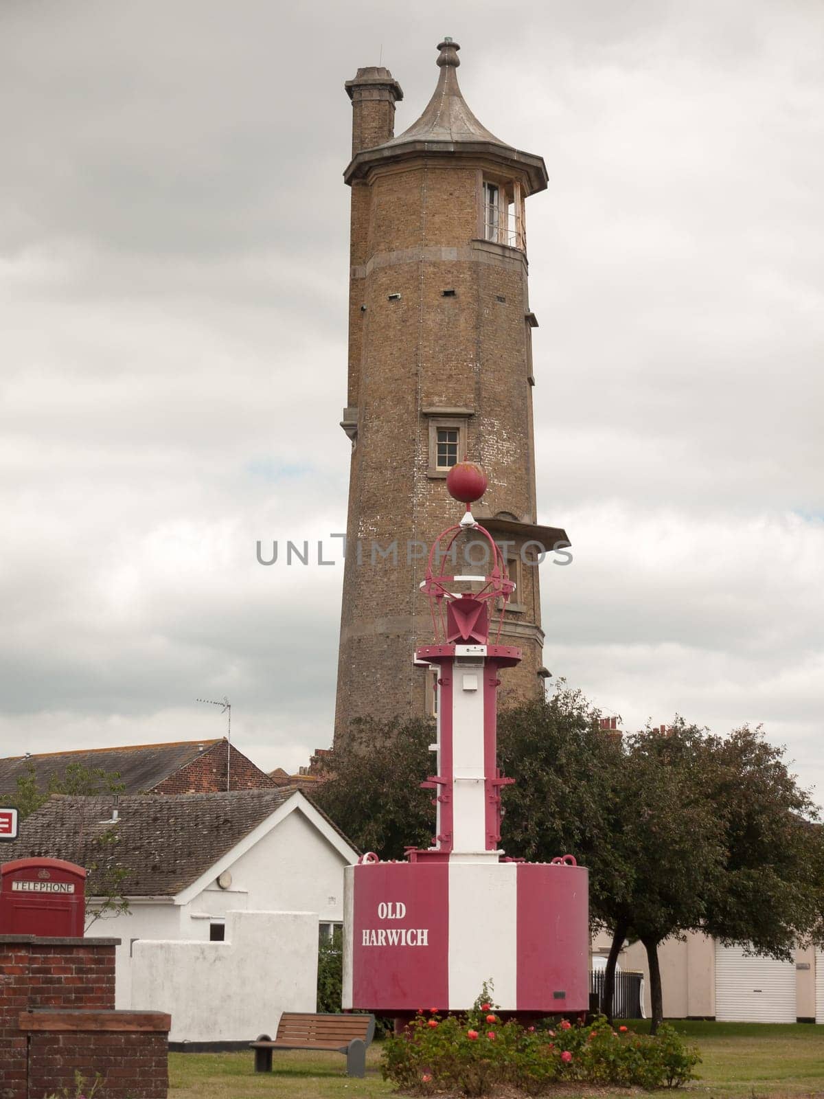 tower outside on sea front of harwich in essex  England  UK