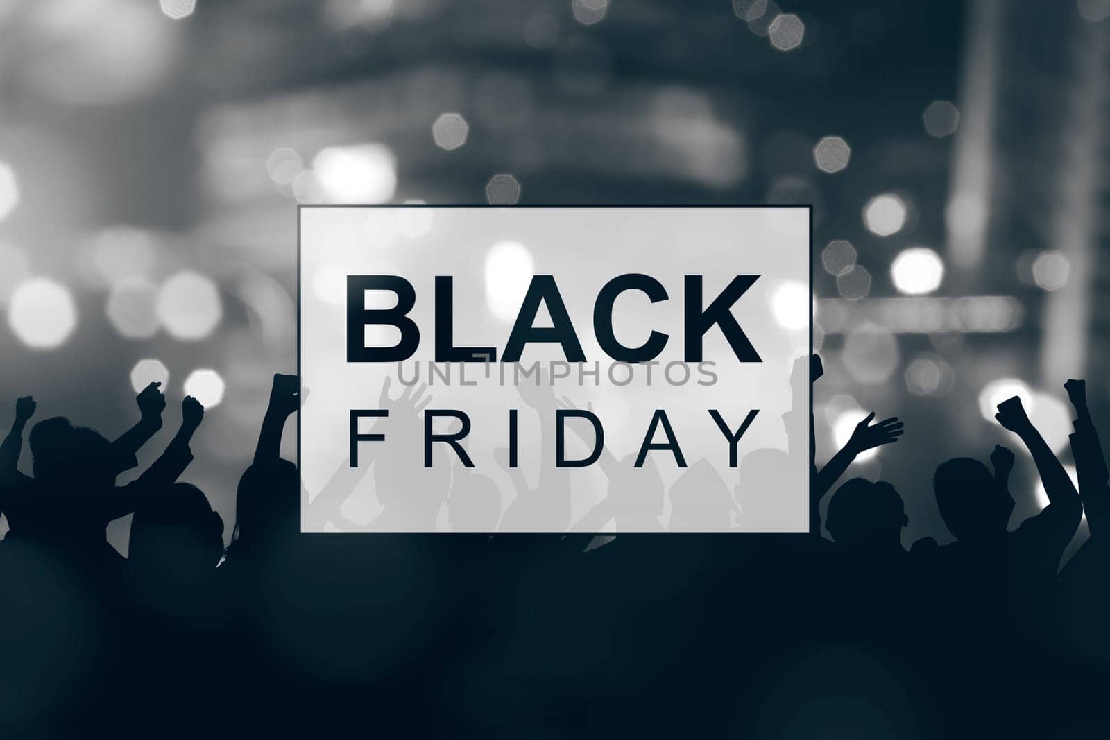 Black Friday announcement with abstract background