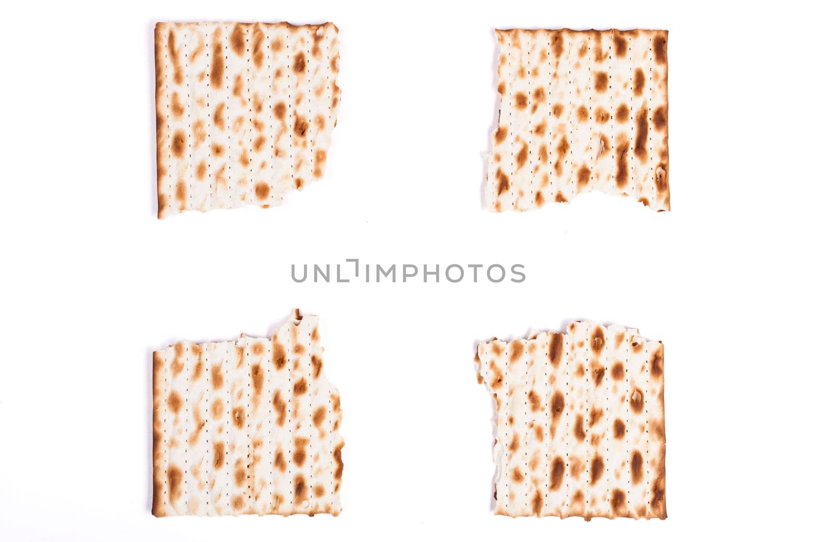 Isolated Broken in Four Square Matzah Shmura Saved Jewish Pesach Tradition