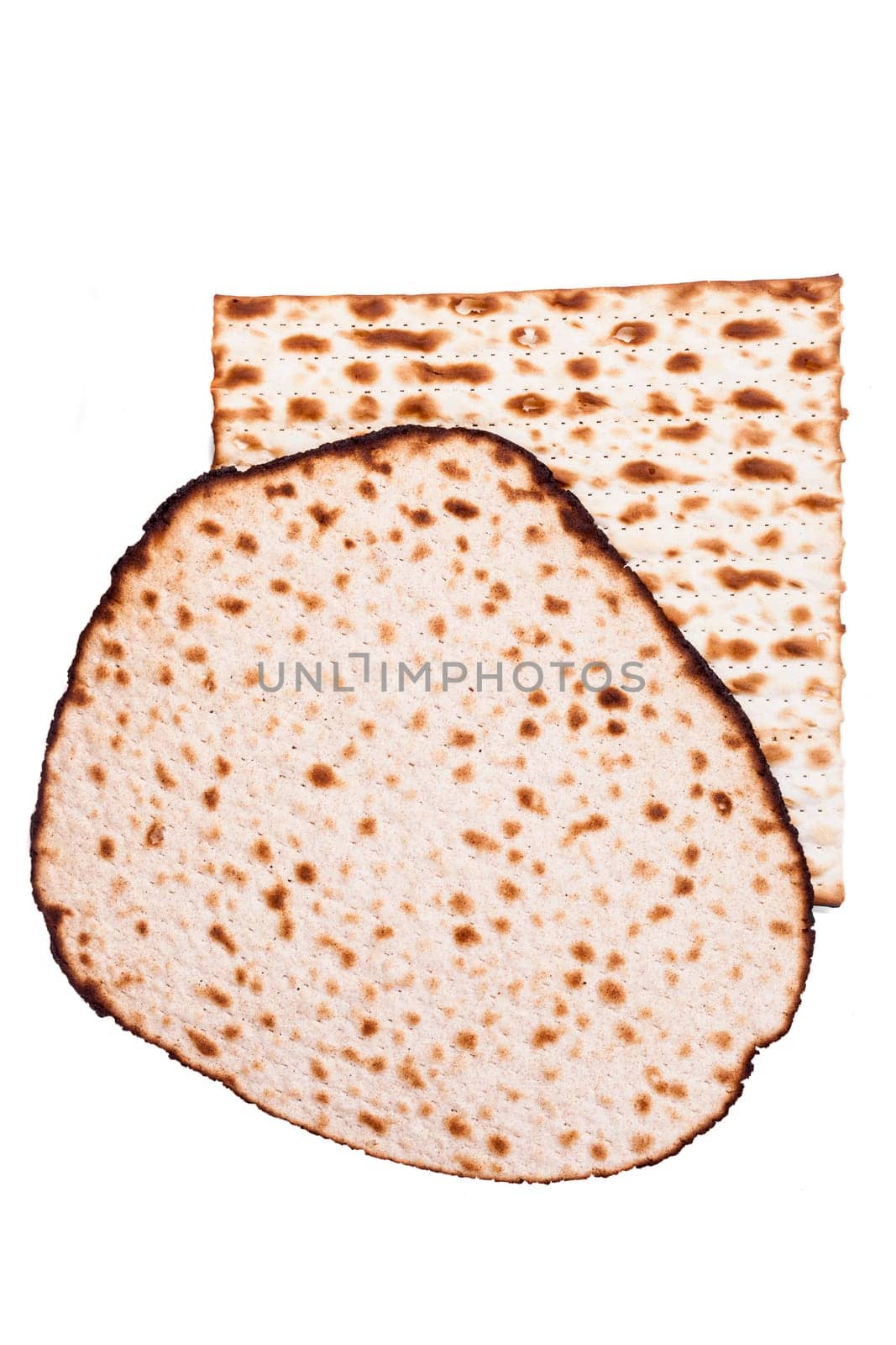 Isolated Round and Square Matzah Shmura Saved Jewish Pesach Tradition