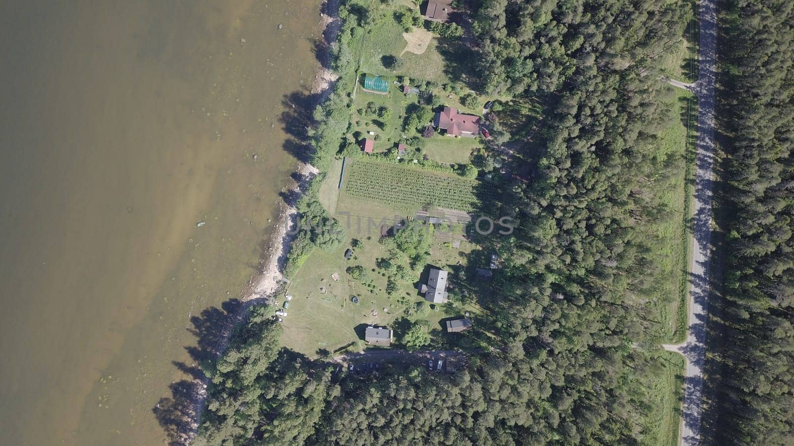 Roja Latvia Baltic Sea Seaside Aerial drone top view