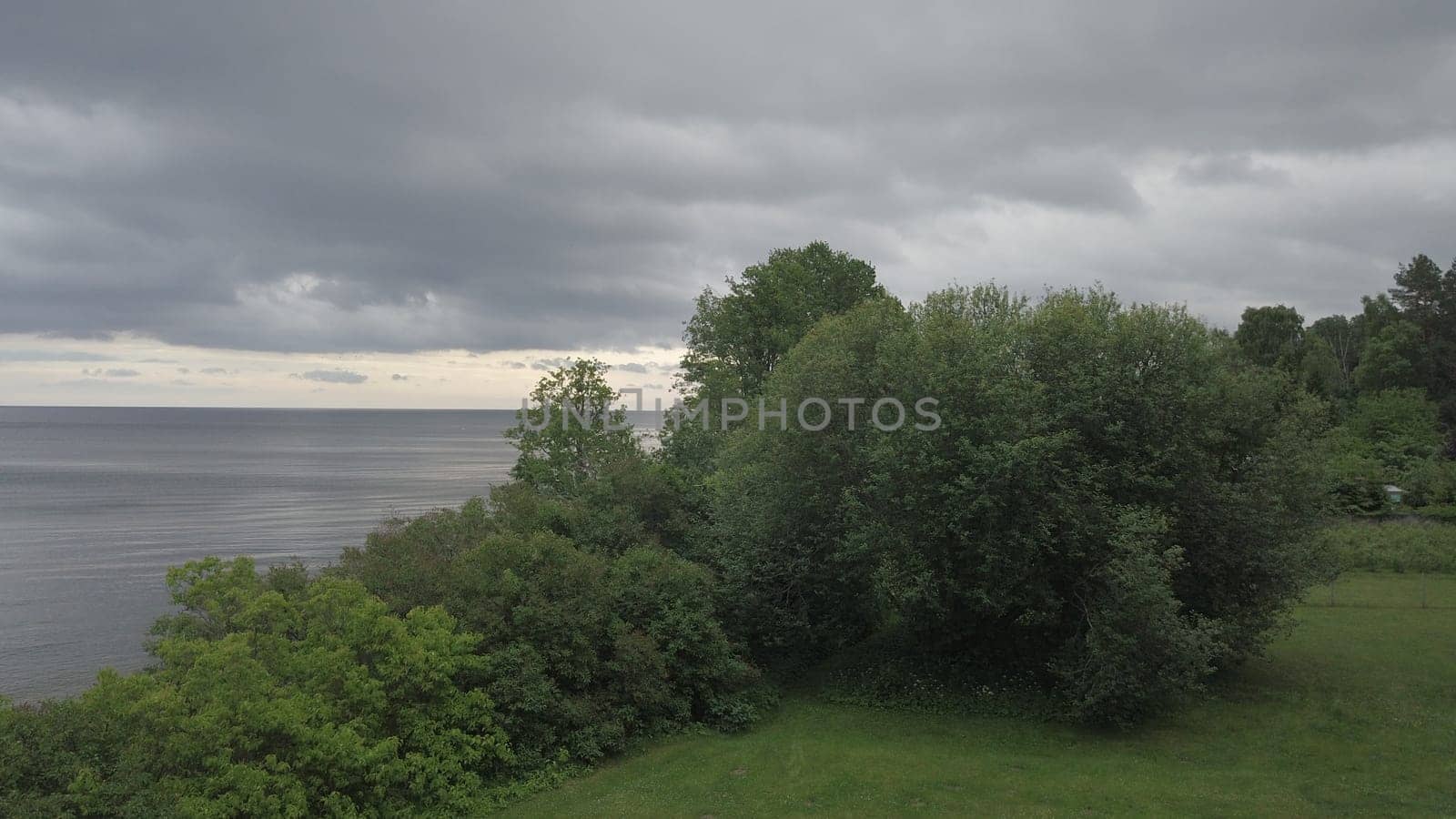 Roja Latvia Baltic Sea Seaside Aerial drone top view