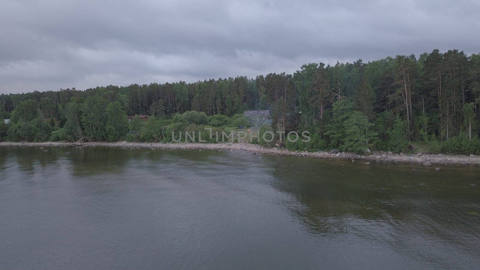Roja Latvia Baltic Sea Seaside Aerial drone top view