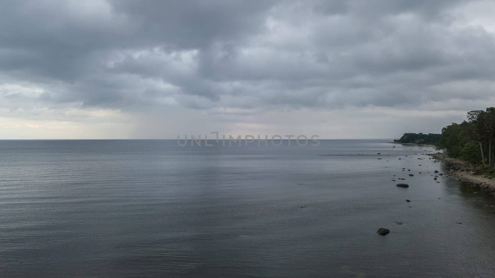 Roja Latvia Baltic Sea Seaside Aerial drone top view