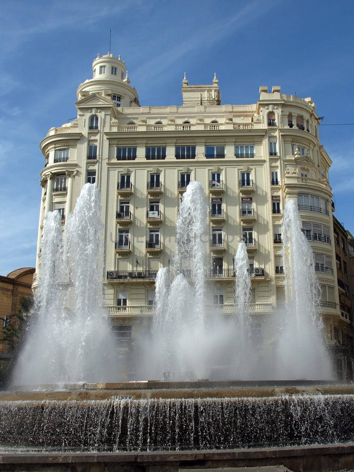 Valencia, Spain. Old architecture - famous city hall.