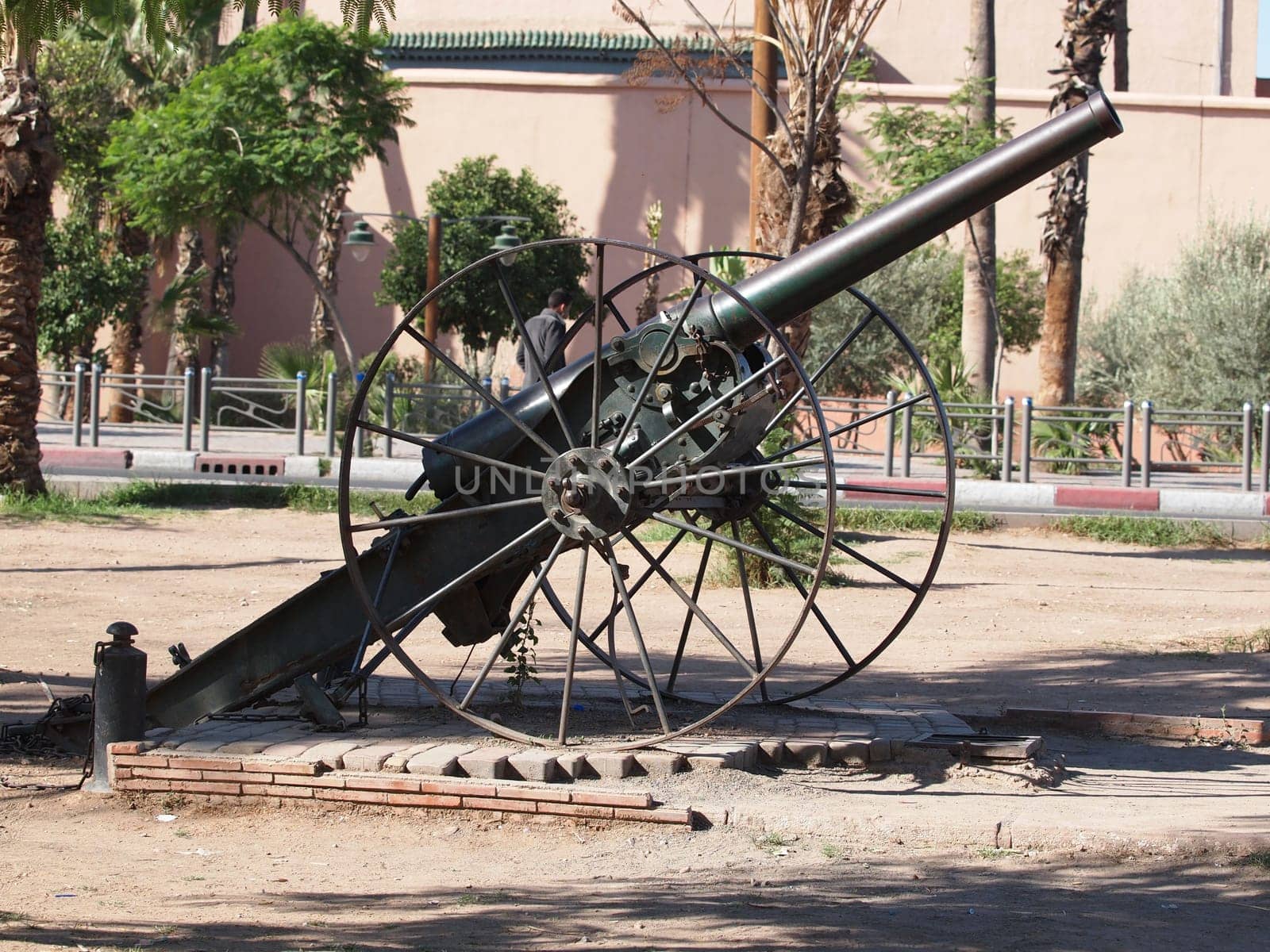 old cannon monument in Marrakesh