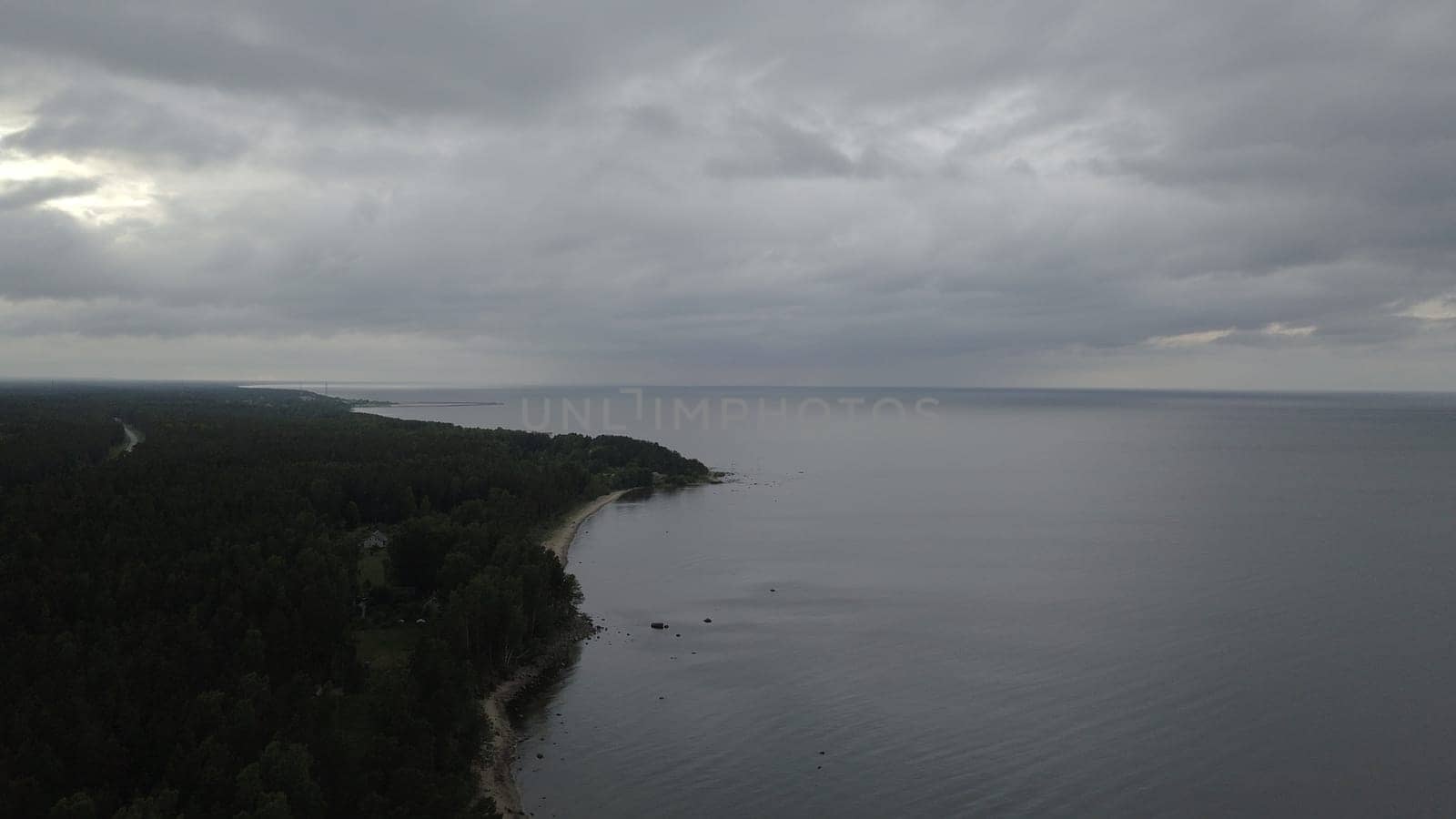 Roja Latvia Baltic Sea Seaside Aerial drone top view