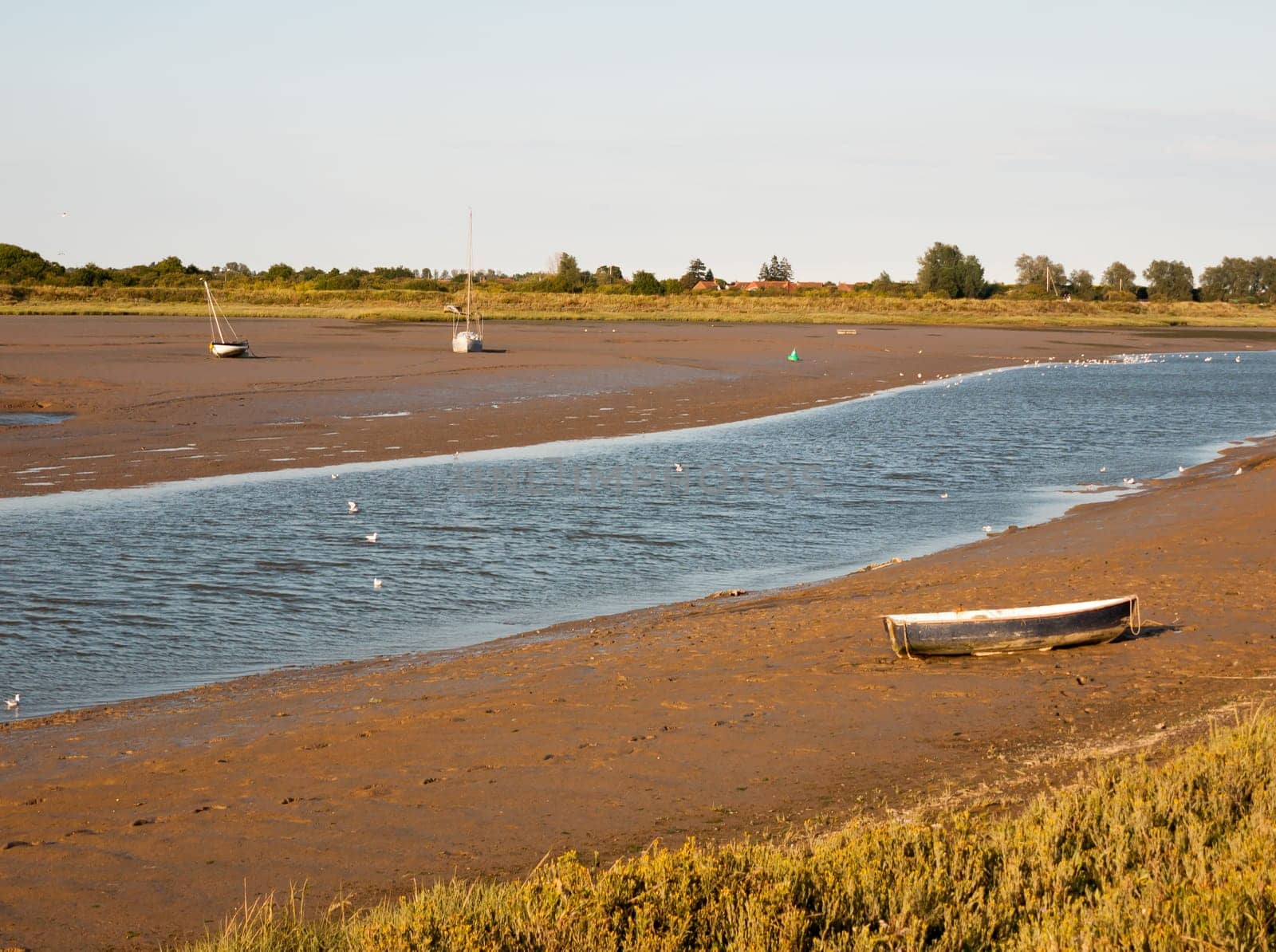 a river scene landscape maldon black water essex sunn day Essex  England  UK
