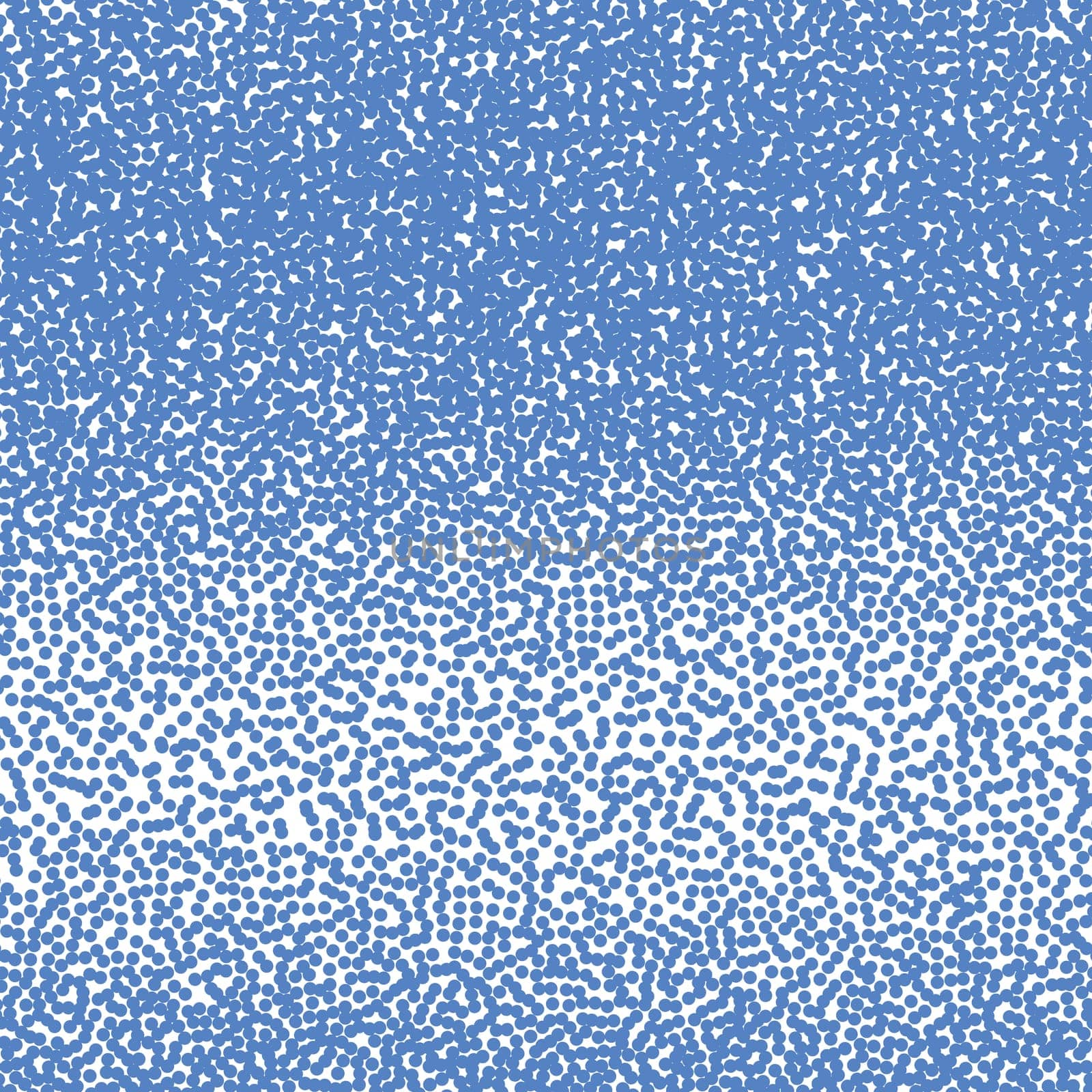 Vector halftone dots pattern. Blue dots on white background.