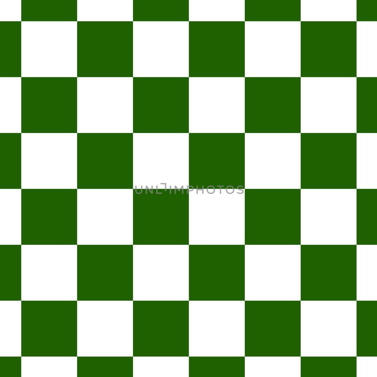 Chessboard or checker board seamless pattern in green and white. Checkered board for chess or checkers game. Strategy game concept. Checkerboard background.