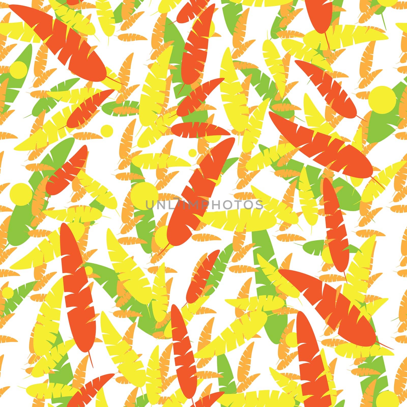 seamless with autumn leaves on white background. vector illustration