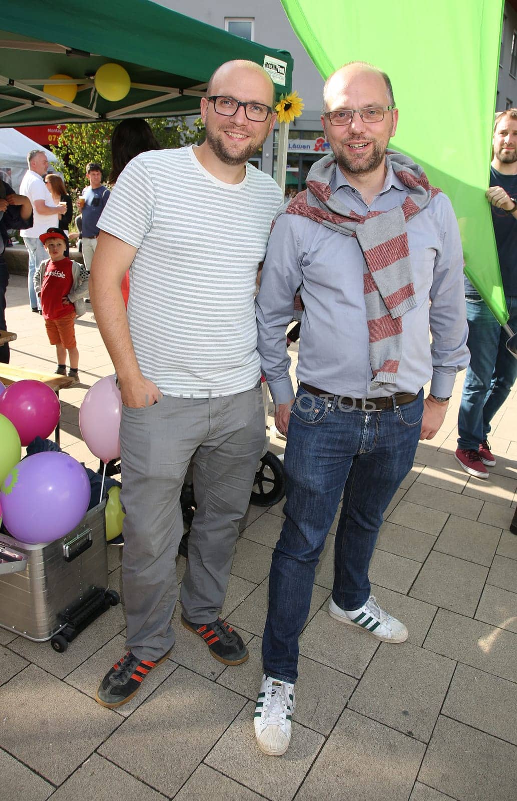 Manuel Sarrazin and Till Steffen,. District festival in Hamburg -Rotheburgsort with program on 04.09.2017
