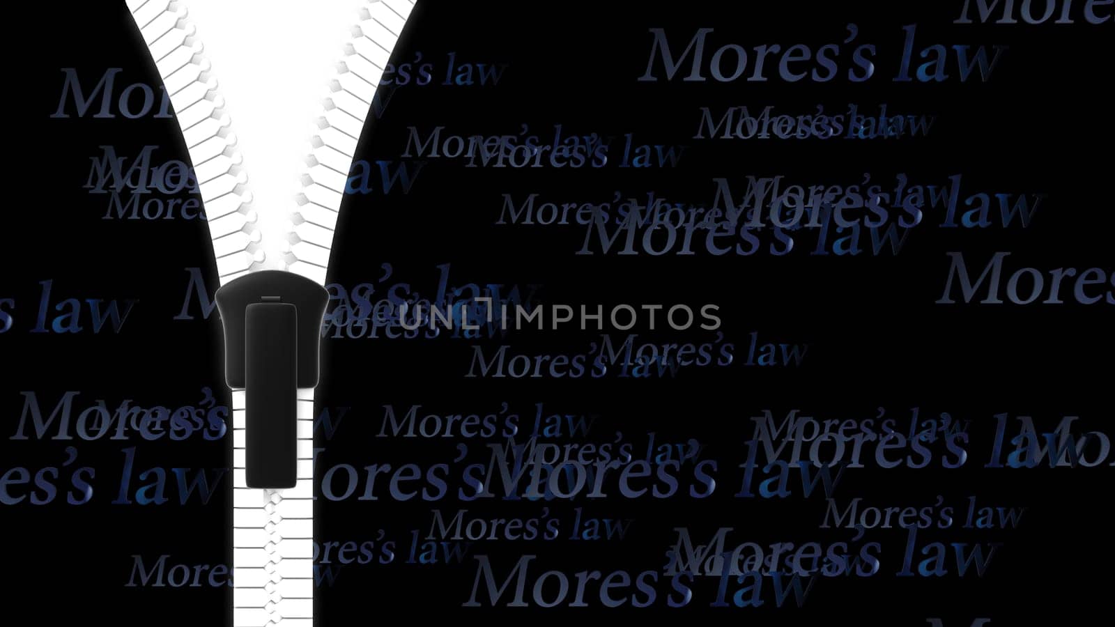 The open zipper, fastener, zip, buckle with clear background