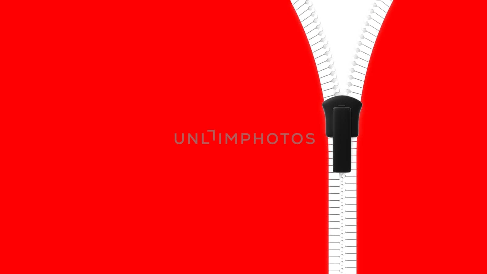 The open zipper, fastener, zip, buckle with clear background