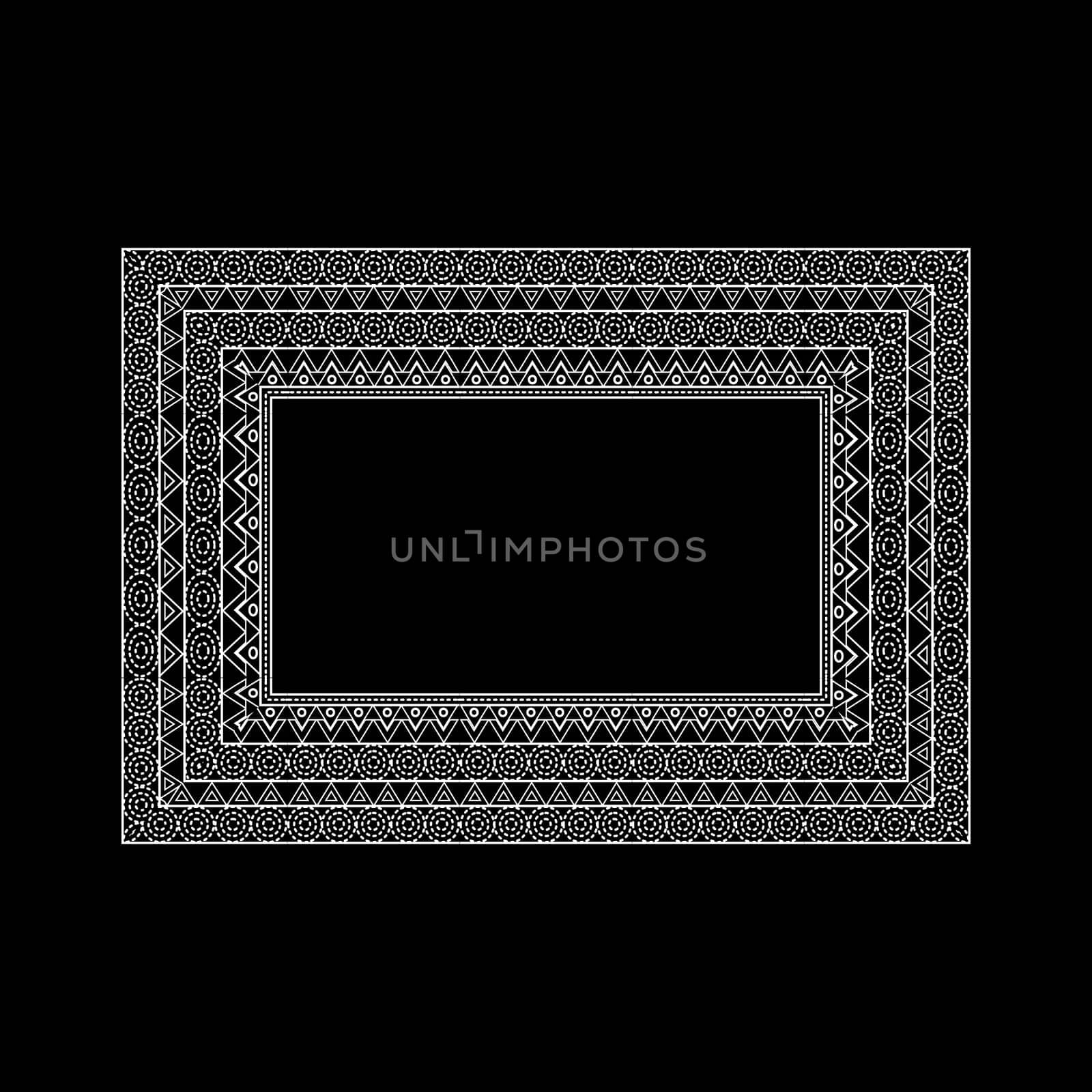 set of ornate line art frames and borders. White outline elements for invitations or greeting cards.