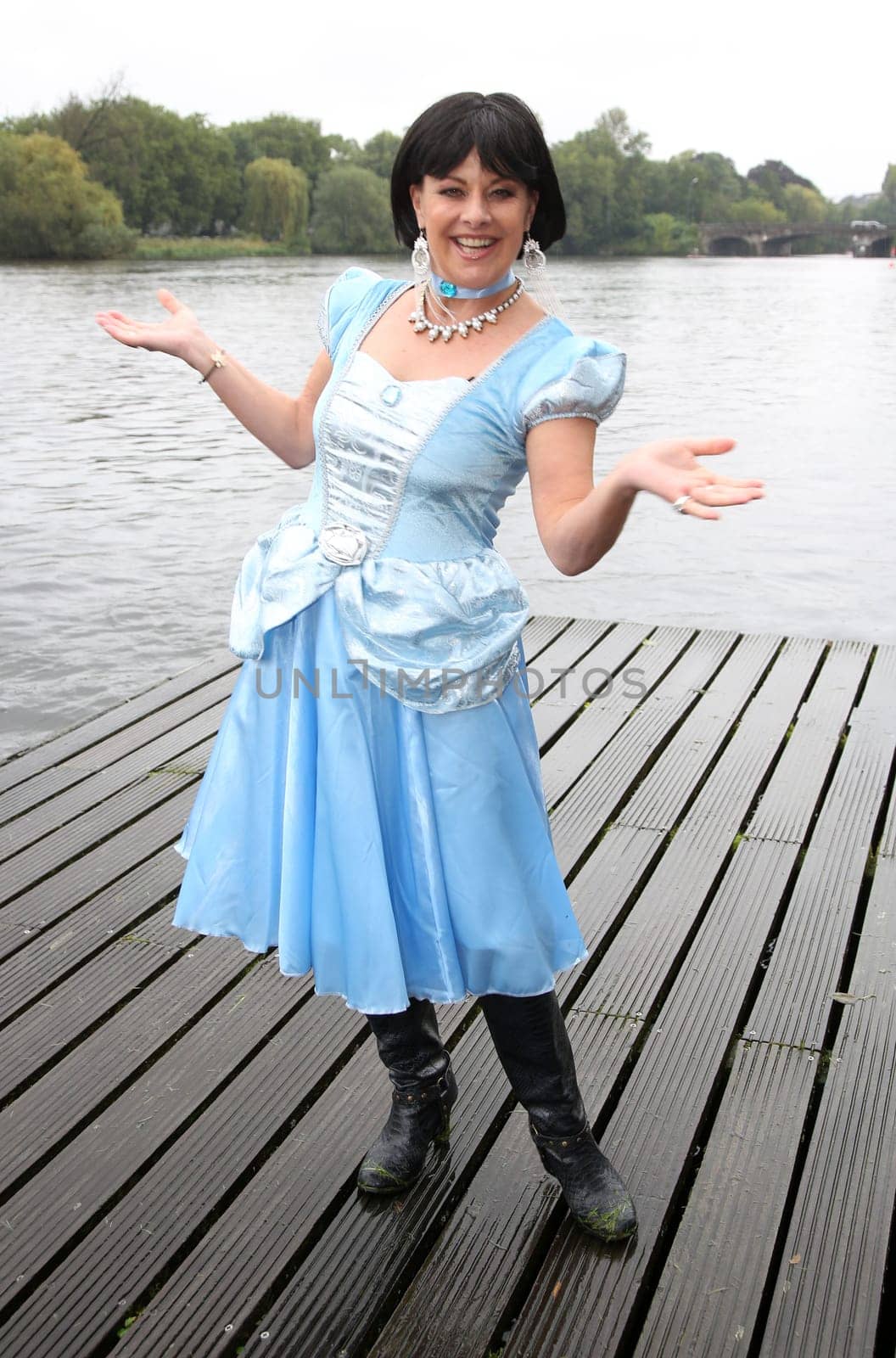 Tanja Schumann as Disney character ,. Dragon boat race in favor of Hamburg children's aid projects at the Hansa Rowing Club on the Alster Hamburg ,09.09.2017.