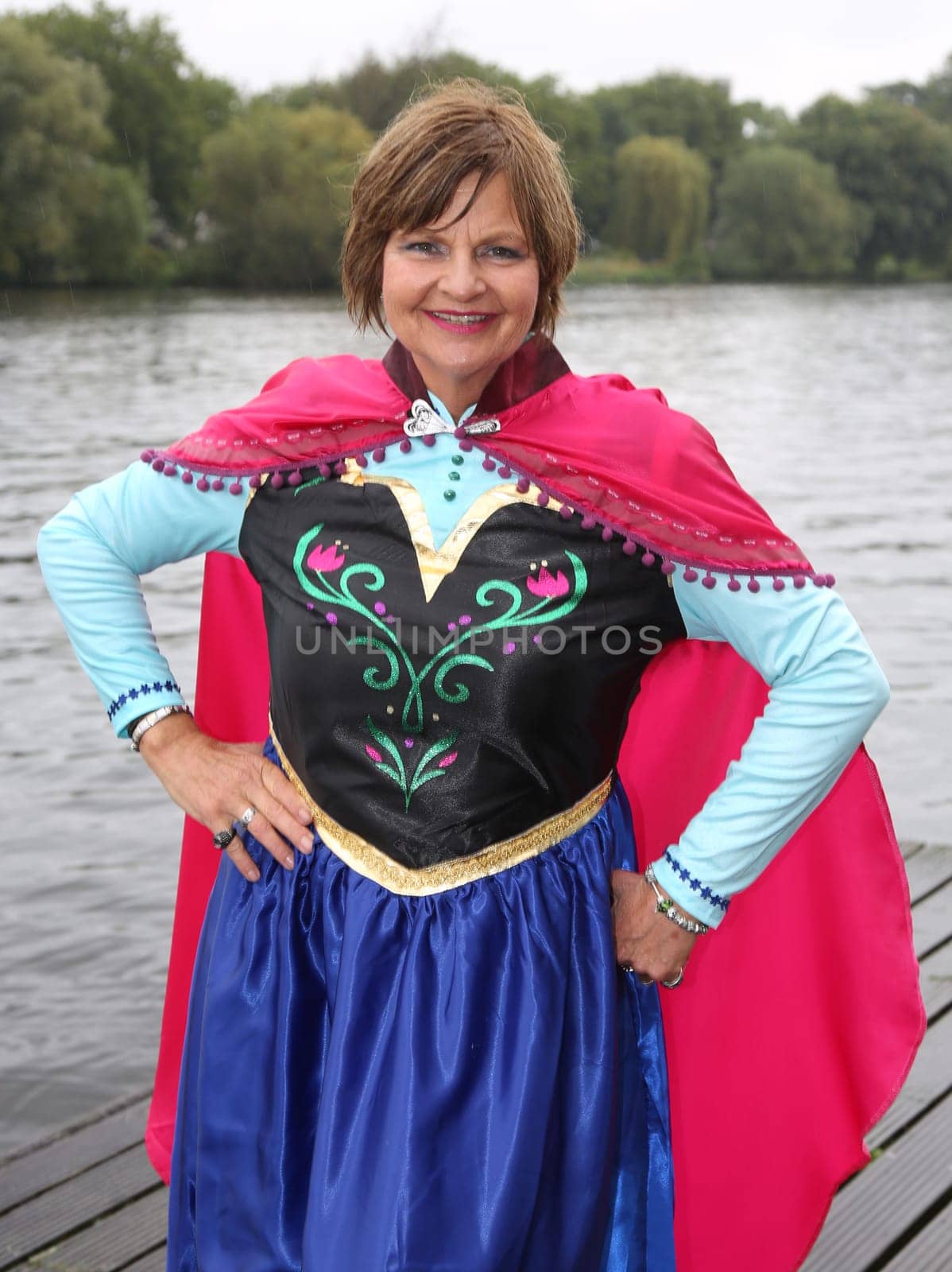 Franziska Menke as Disney character ,. Dragon boat race in favor of Hamburg children's aid projects at the Hansa Rowing Club on the Alster Hamburg ,09.09.2017.