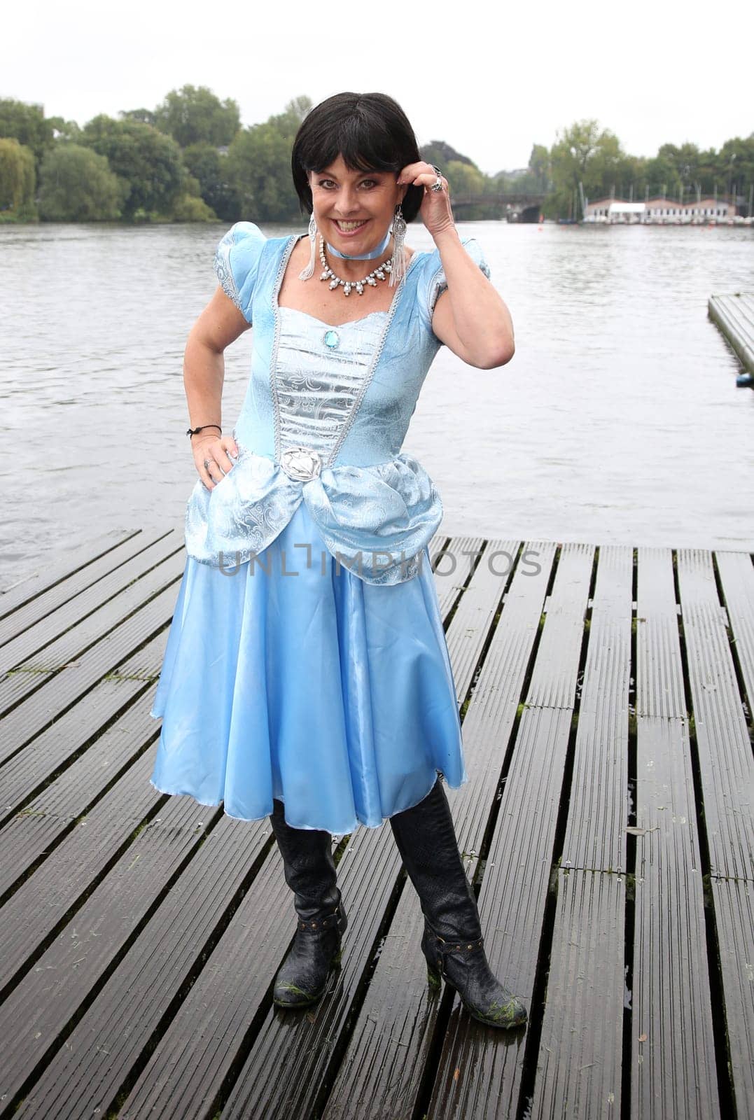 Tanja Schumann as Disney character ,. Dragon boat race in favor of Hamburg children's aid projects at the Hansa Rowing Club on the Alster Hamburg ,09.09.2017.
