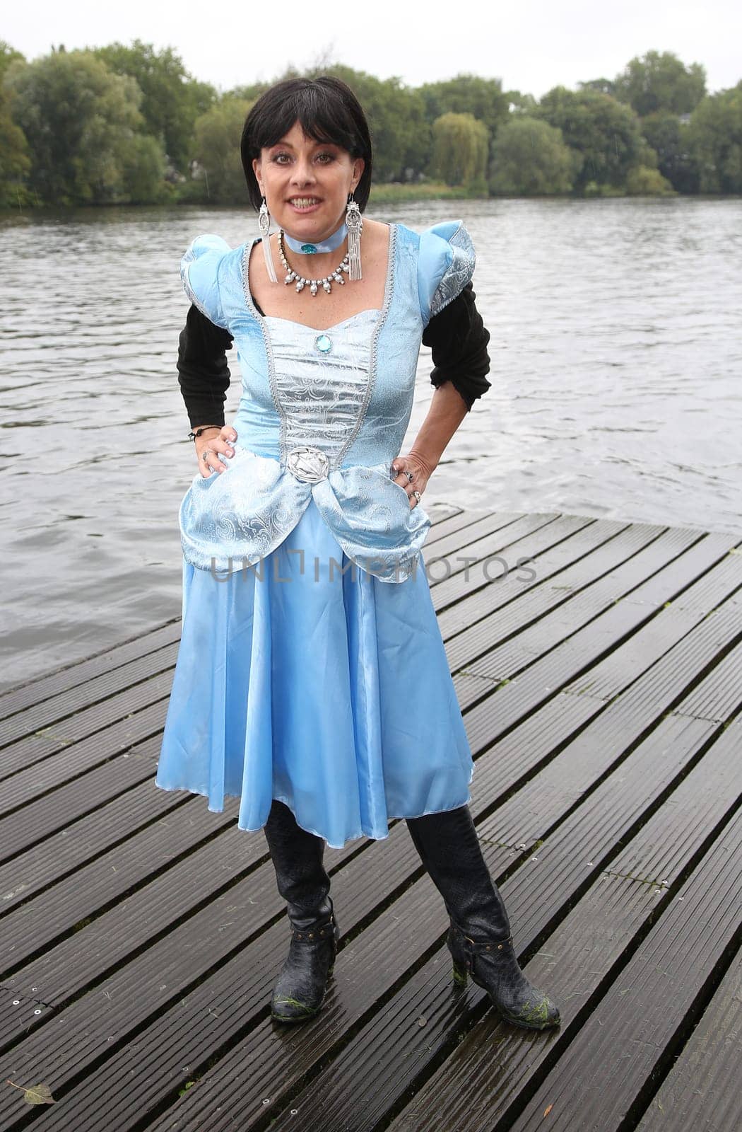 Tanja Schumann as Disney character ,. Dragon boat race in favor of Hamburg children's aid projects at the Hansa Rowing Club on the Alster Hamburg ,09.09.2017.