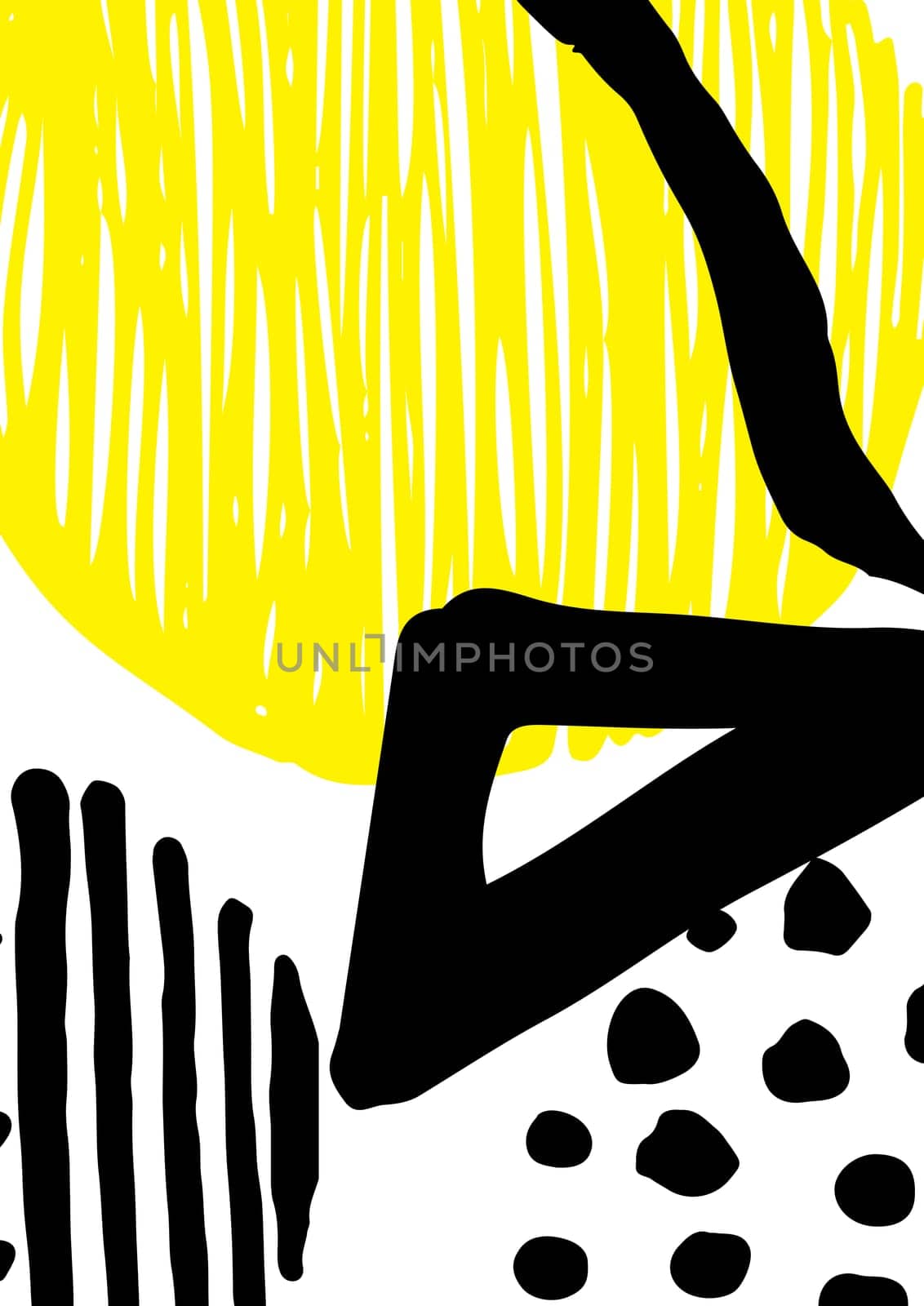 Simple decorative handmade background for design project, cover with isolated elements in clipping mask