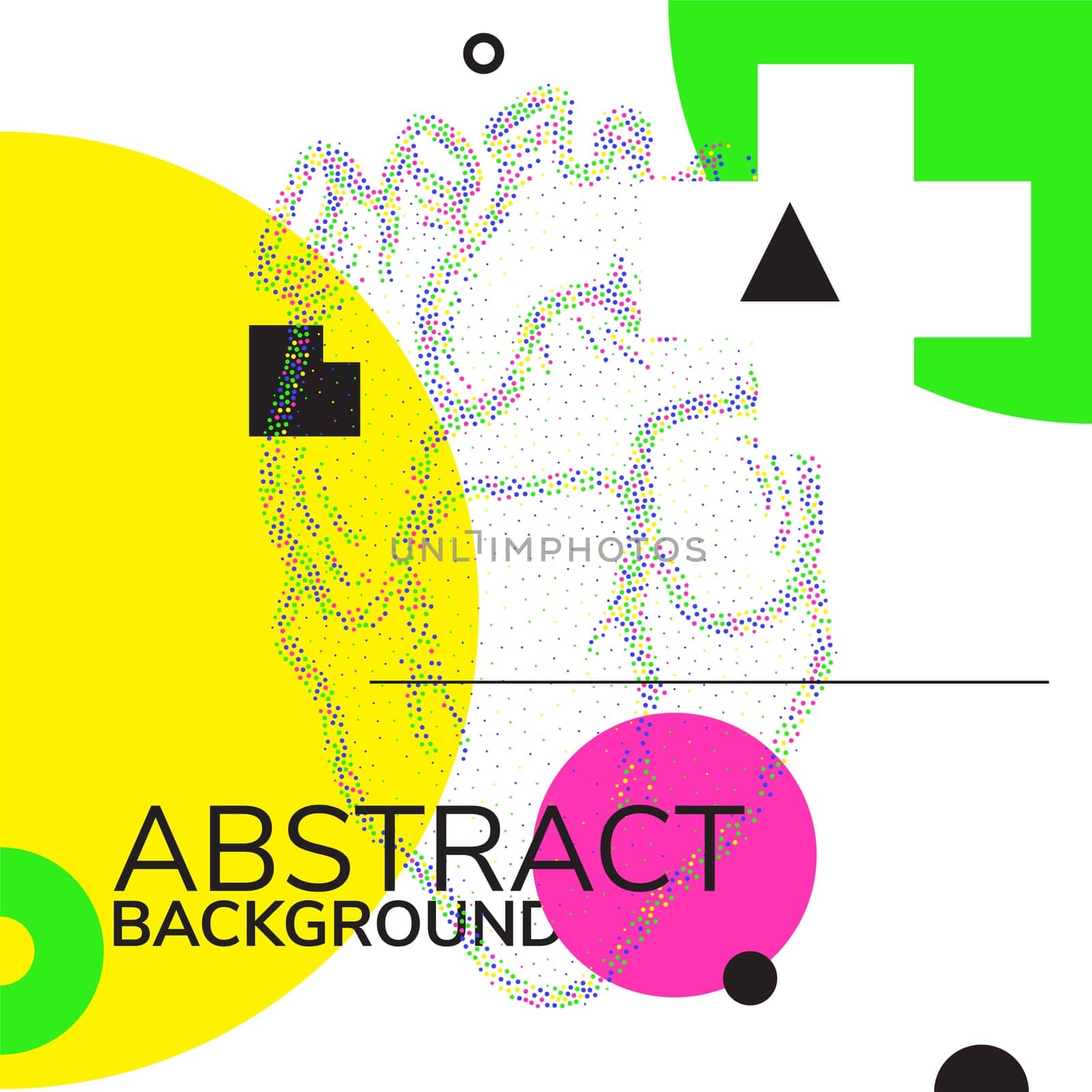 Artistic decorative hand drawn background with heart in modern pop art style. Fashion design element for poster t-shirt backdrop