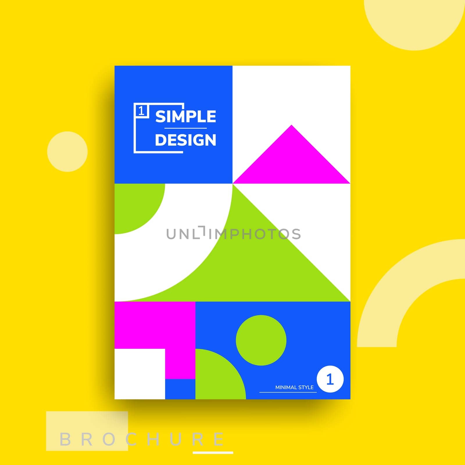 Colorful flat geometric covers design. Vector poster template. Modernism futuristic composition with simple shapes