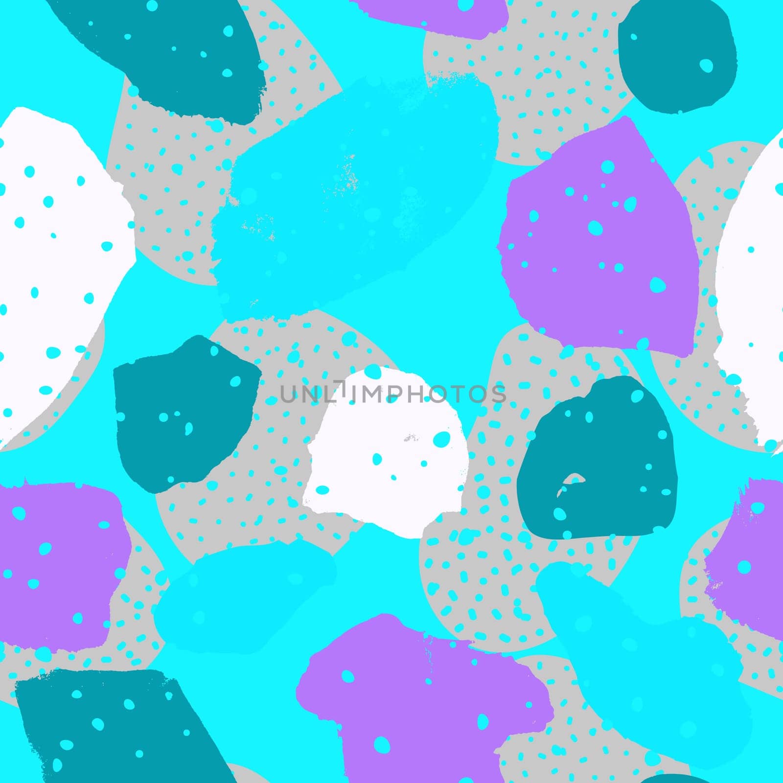 Creative bright colorful seamless patterns with abstract spots. Fashionable is ideal for textiles