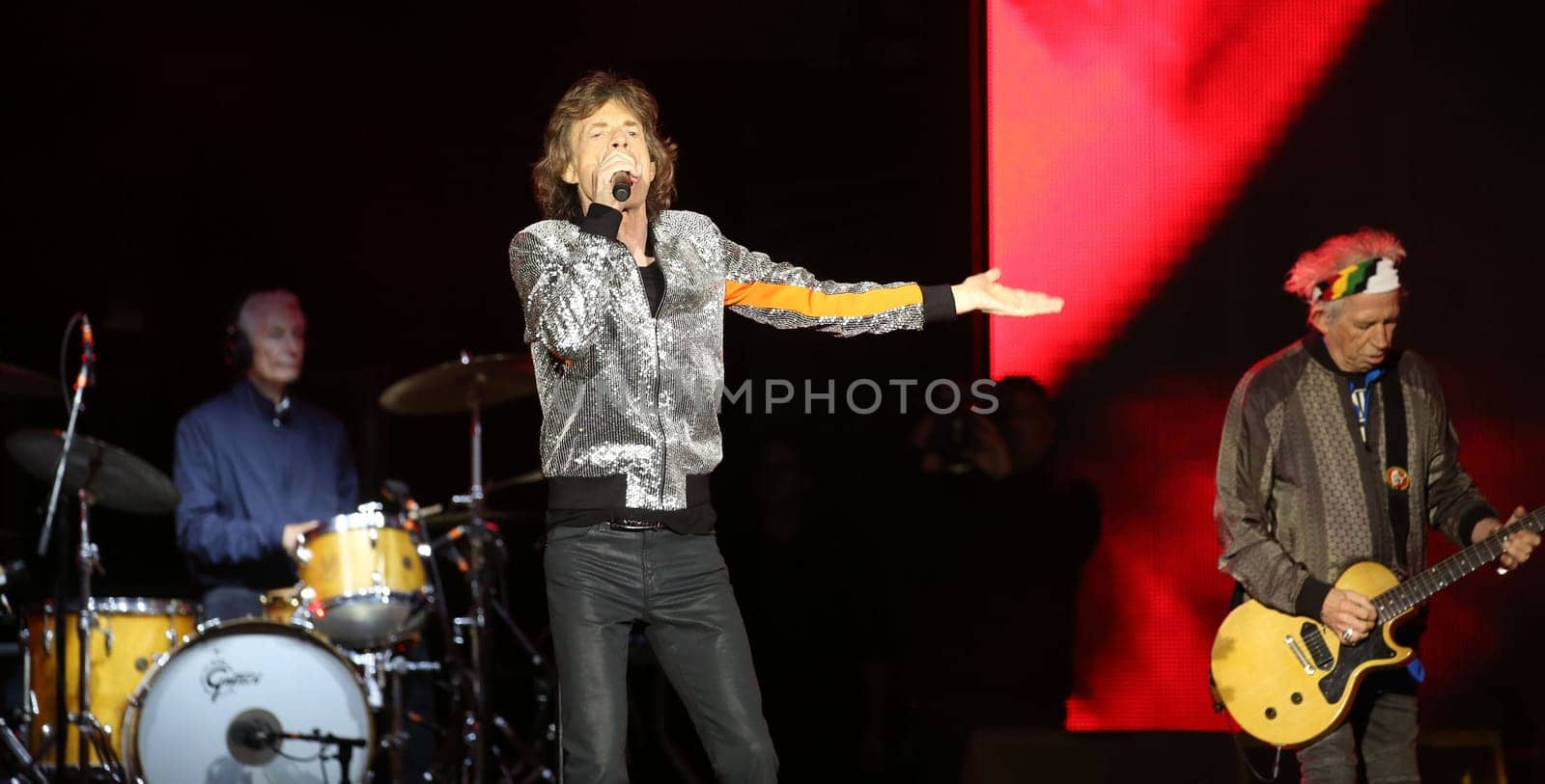 Mick Jagger , .Die Rolling Stones haben in Hamburg ihre Europatournee No Filter im Stadtpark Hamburg  gestartet am 09.09.2017