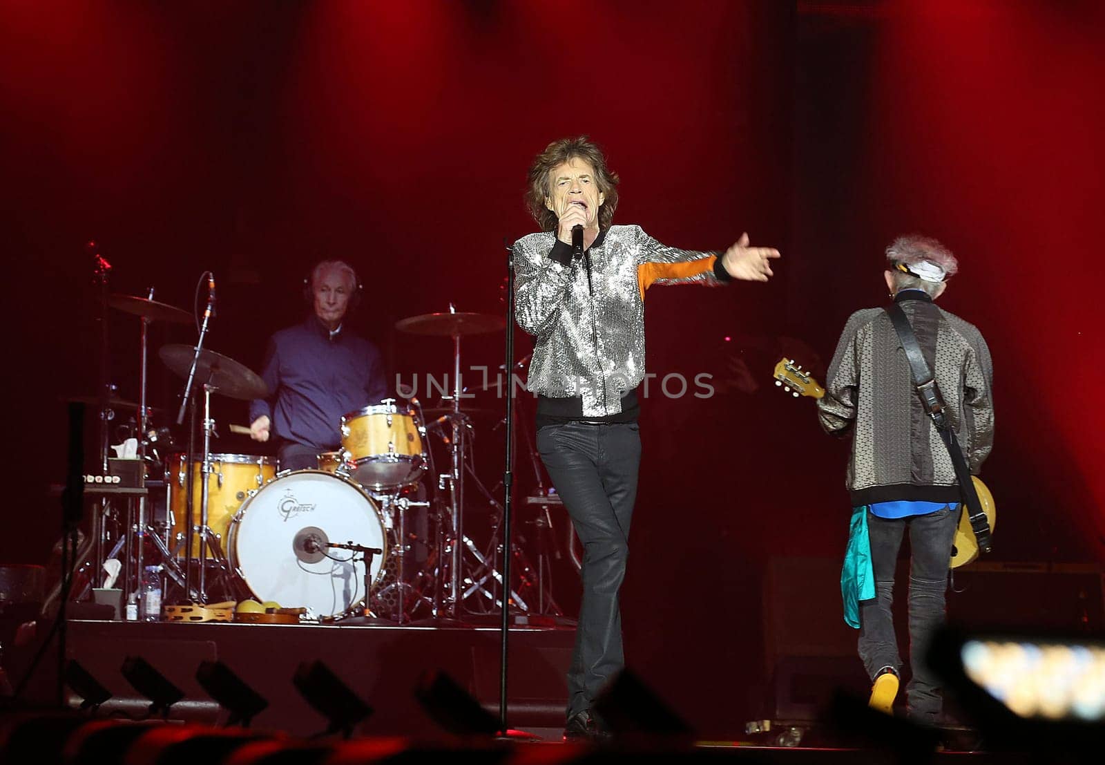 Mick Jagger, Ron Wood ,  Charlie Watts und  Keith Richards ,.Die Rolling Stones haben in Hamburg ihre Europatournee No Filter im Stadtpark Hamburg  gestartet am 09.09.2017