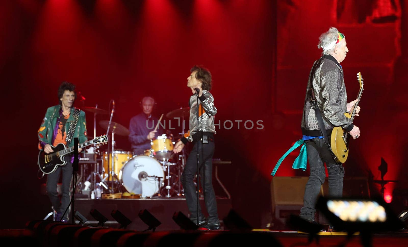 Mick Jagger ,Ron Wood ,  Charlie Watts und  Keith Richards ,.Die Rolling Stones haben in Hamburg ihre Europatournee No Filter im Stadtpark Hamburg  gestartet am 09.09.2017