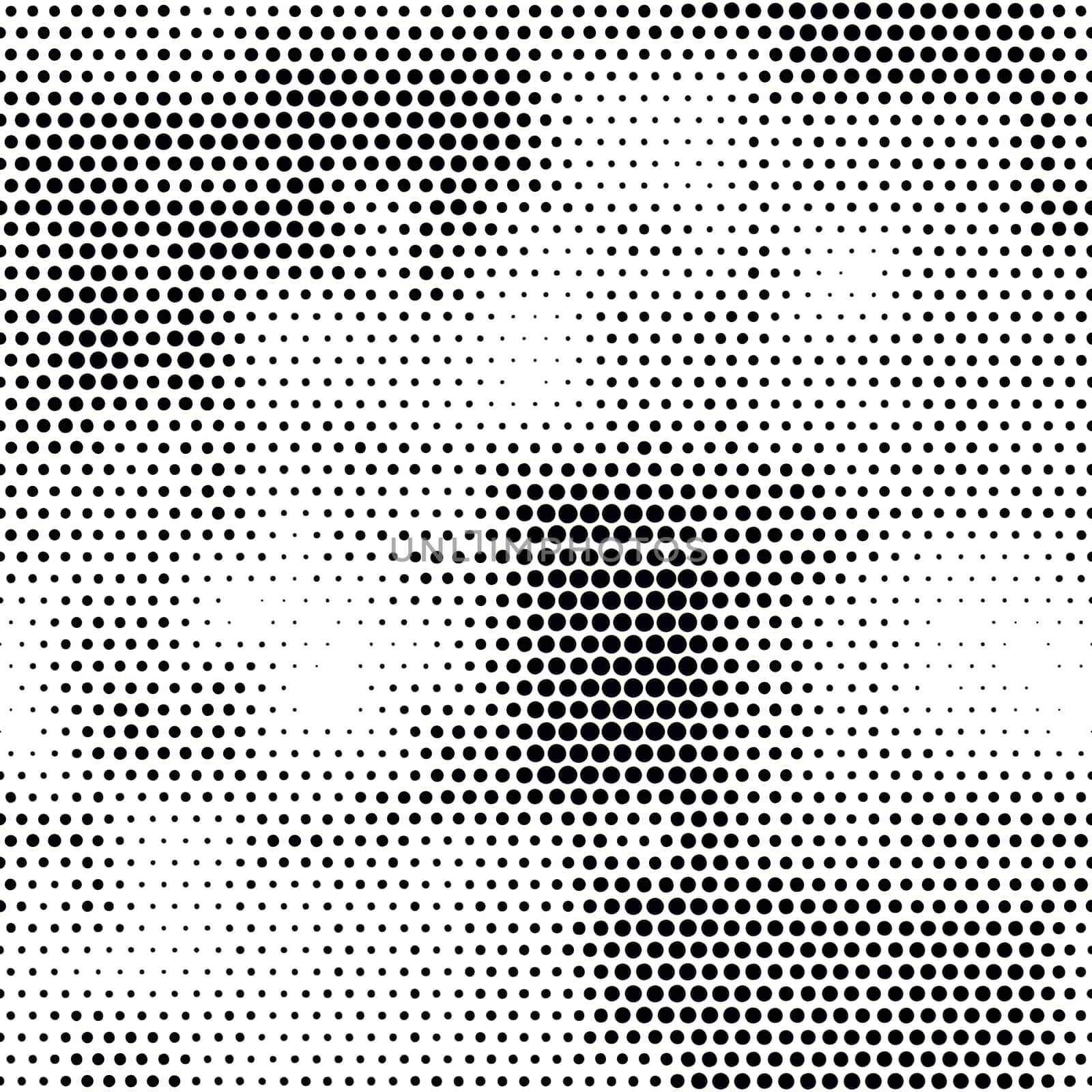 Modern seamless pattern with dots transition halftone in black and white
