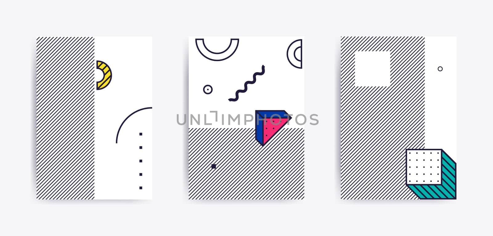 Banner template. Bright youth colorful vector illustrations for social media, posters, email, print, ads designs, promotional material
