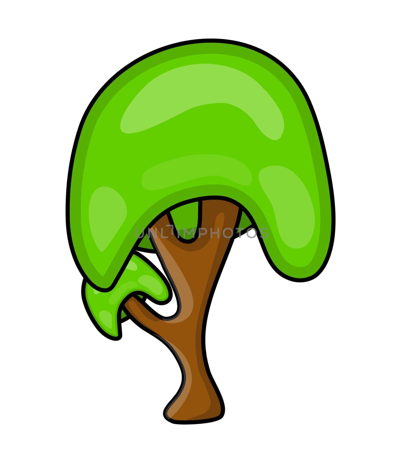 cartoon tree vector symbol icon design. Beautiful illustration isolated on white background.