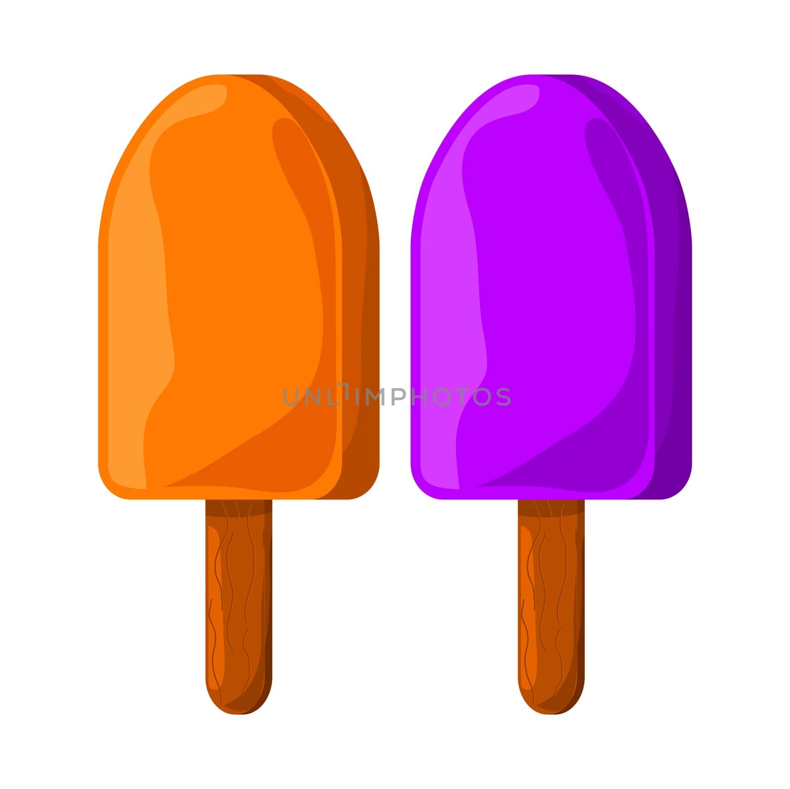 ice cream on stick vector symbol icon design. Beautiful illustration isolated on white background.