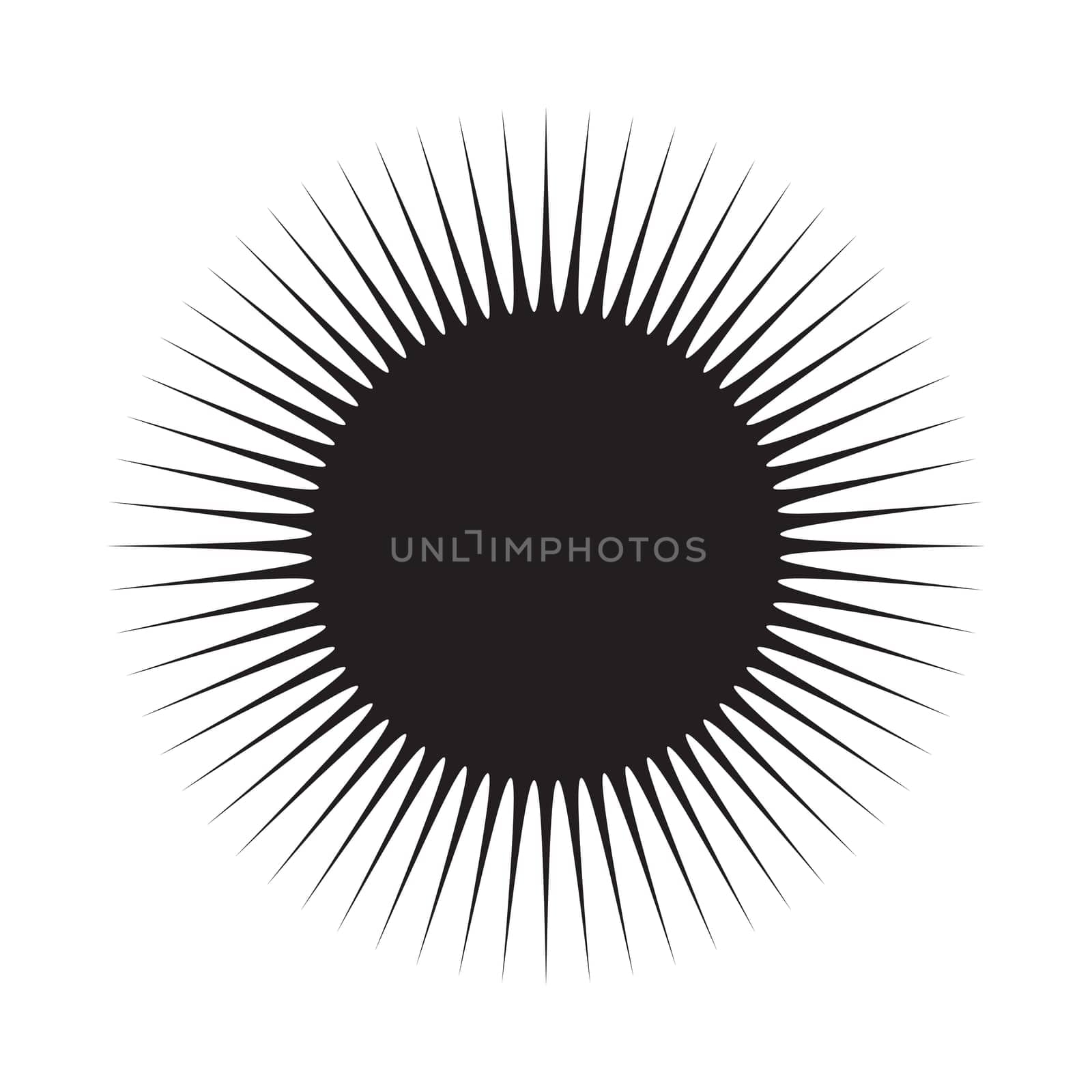 sun vector symbol icon design. illustration isolated on white background
