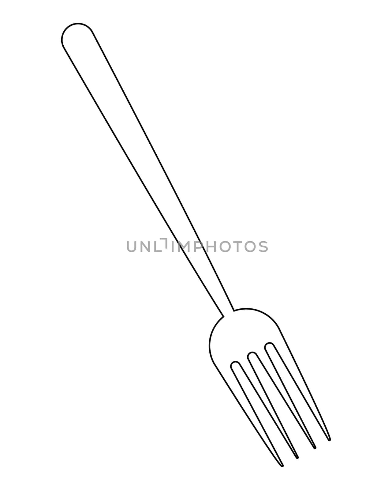 kitchen fork vector symbol icon design. Beautiful illustration isolated on white background.
