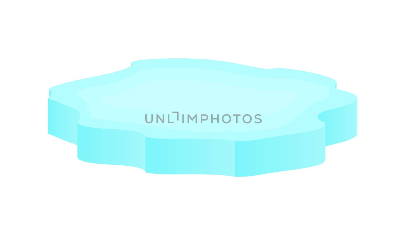 Ice floe icon, symbol, design. Winter vector illustration isolated on white background.