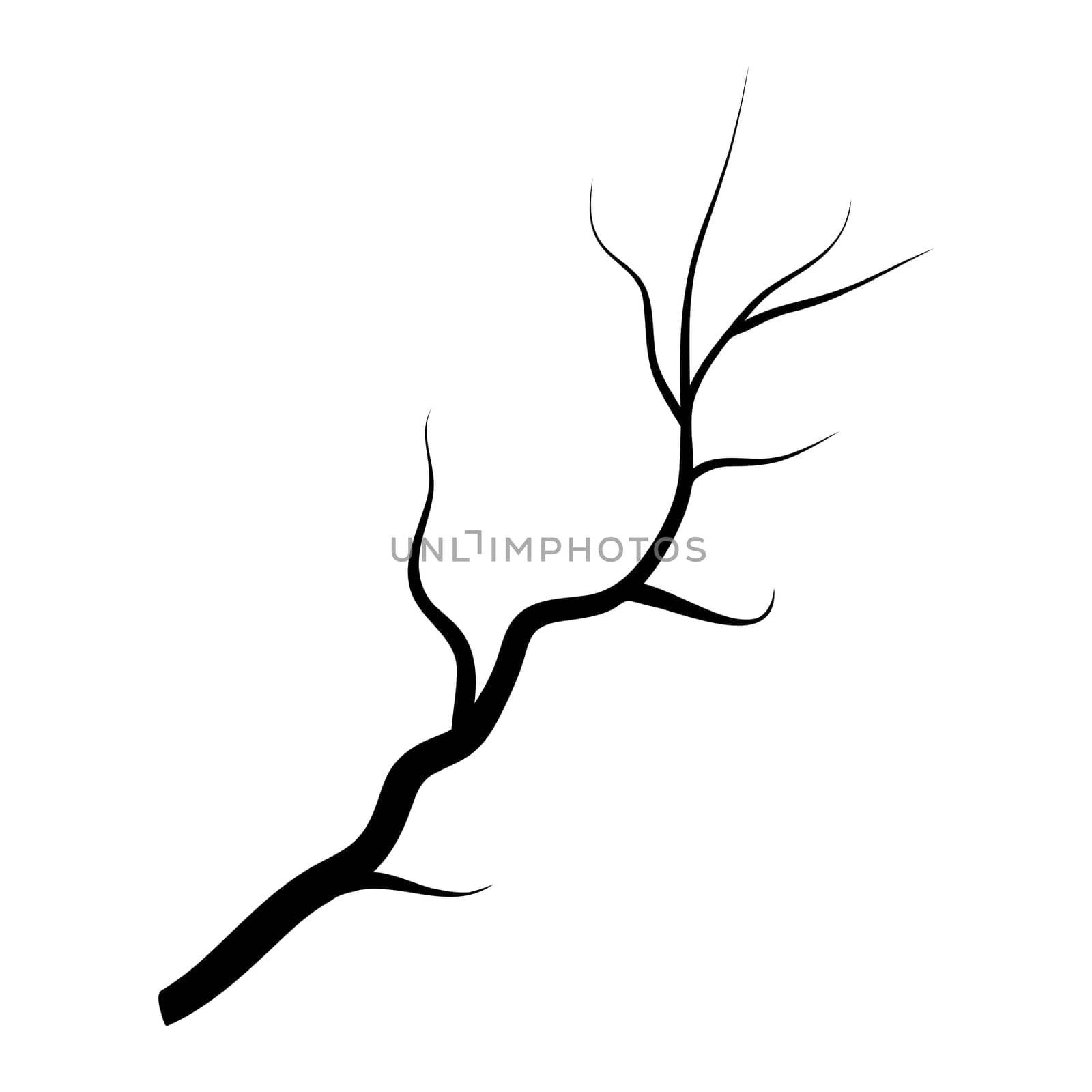 branch silhouette icon, symbol, design. vector illustration isolated on white background.