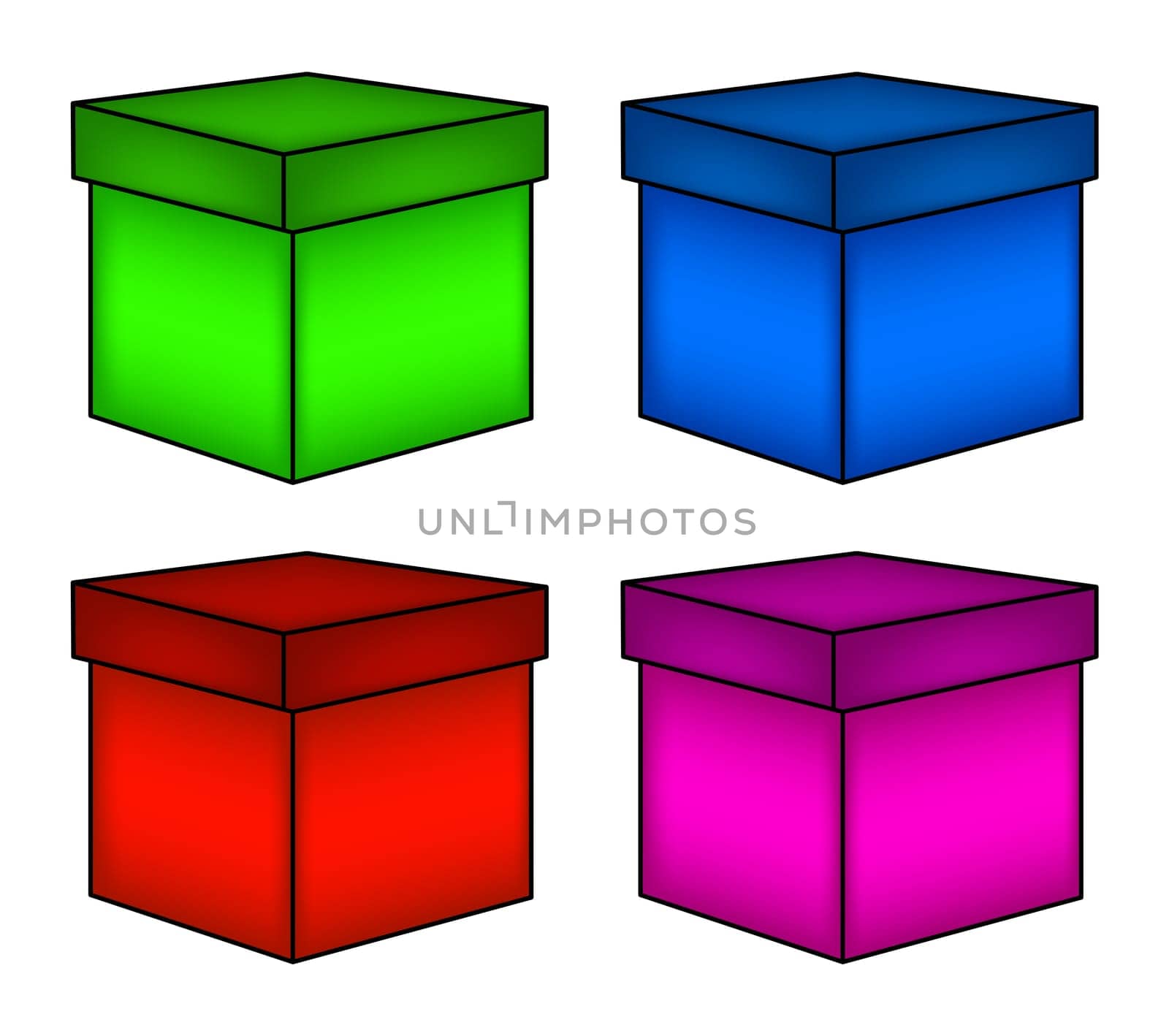 christmas box set, gift icon, symbol, design. vector illustration isolated on white background.
