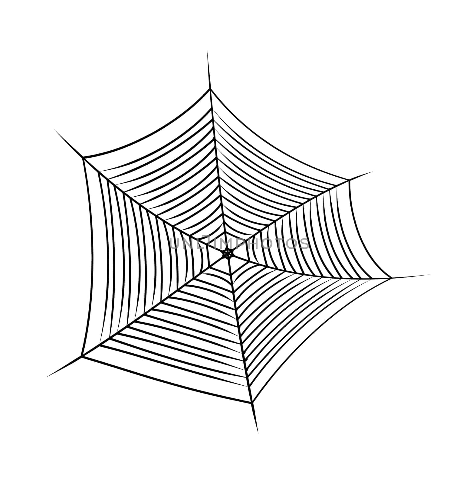 Halloween spider web, cobweb symbol, icon. vector illustration isolated on white background.